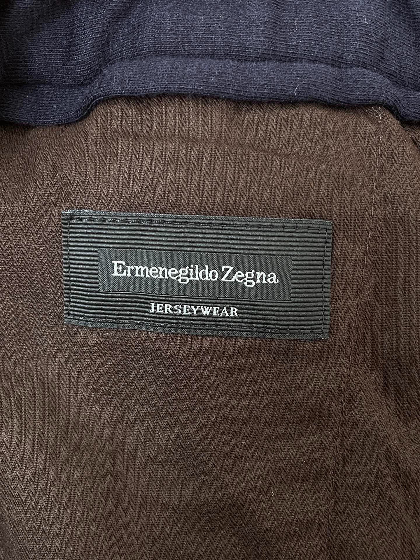 Ermenegildo Zegna Navy Jogger Pants — label