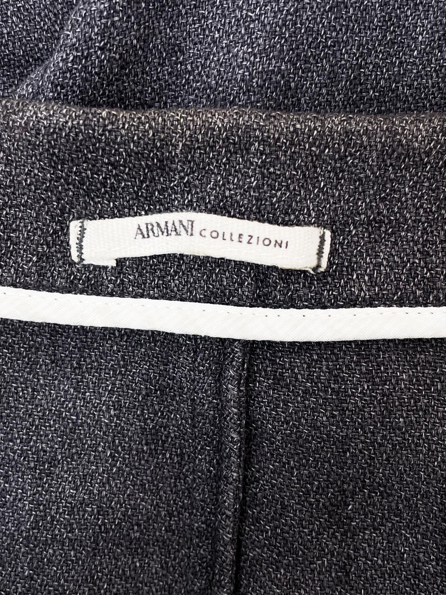 Armani Collezioni Men's Linen Blazer — detail