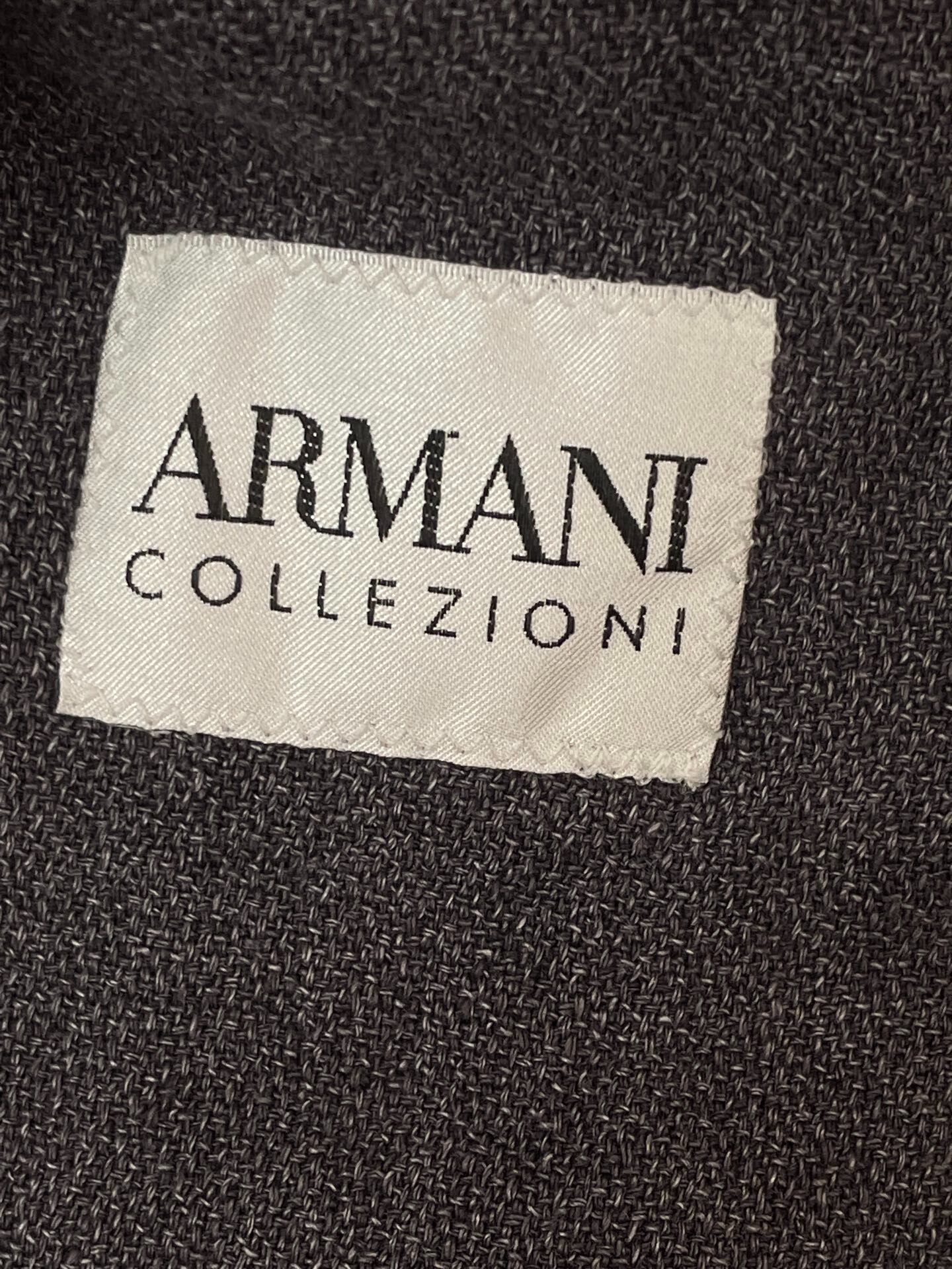 Armani Collezioni Men's Linen Blazer — back