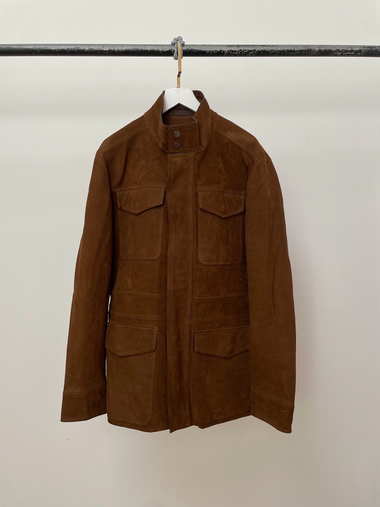 Zegna Brown Suede Classic Jacket
