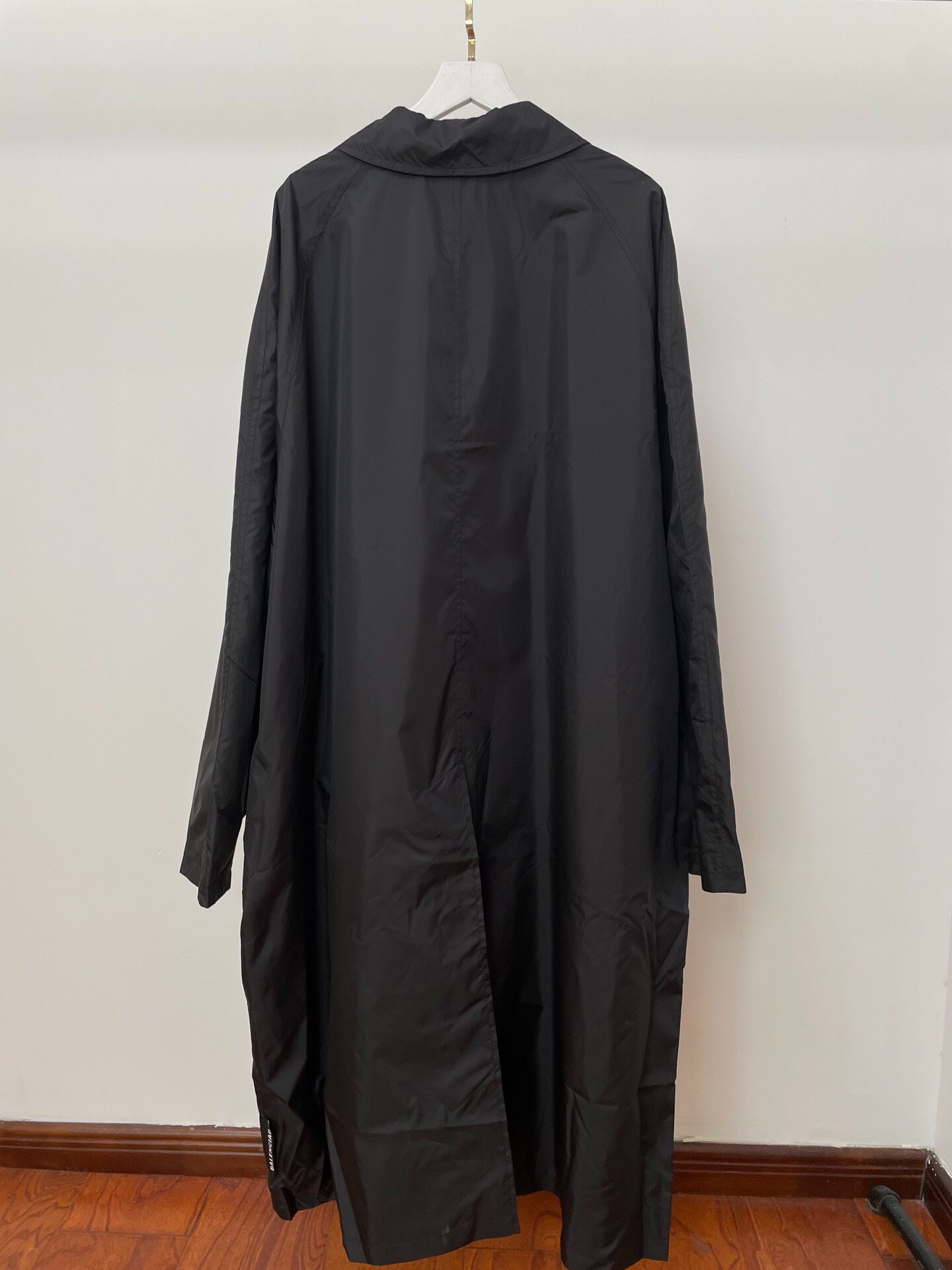 Balenciaga New Black Long Coat — front