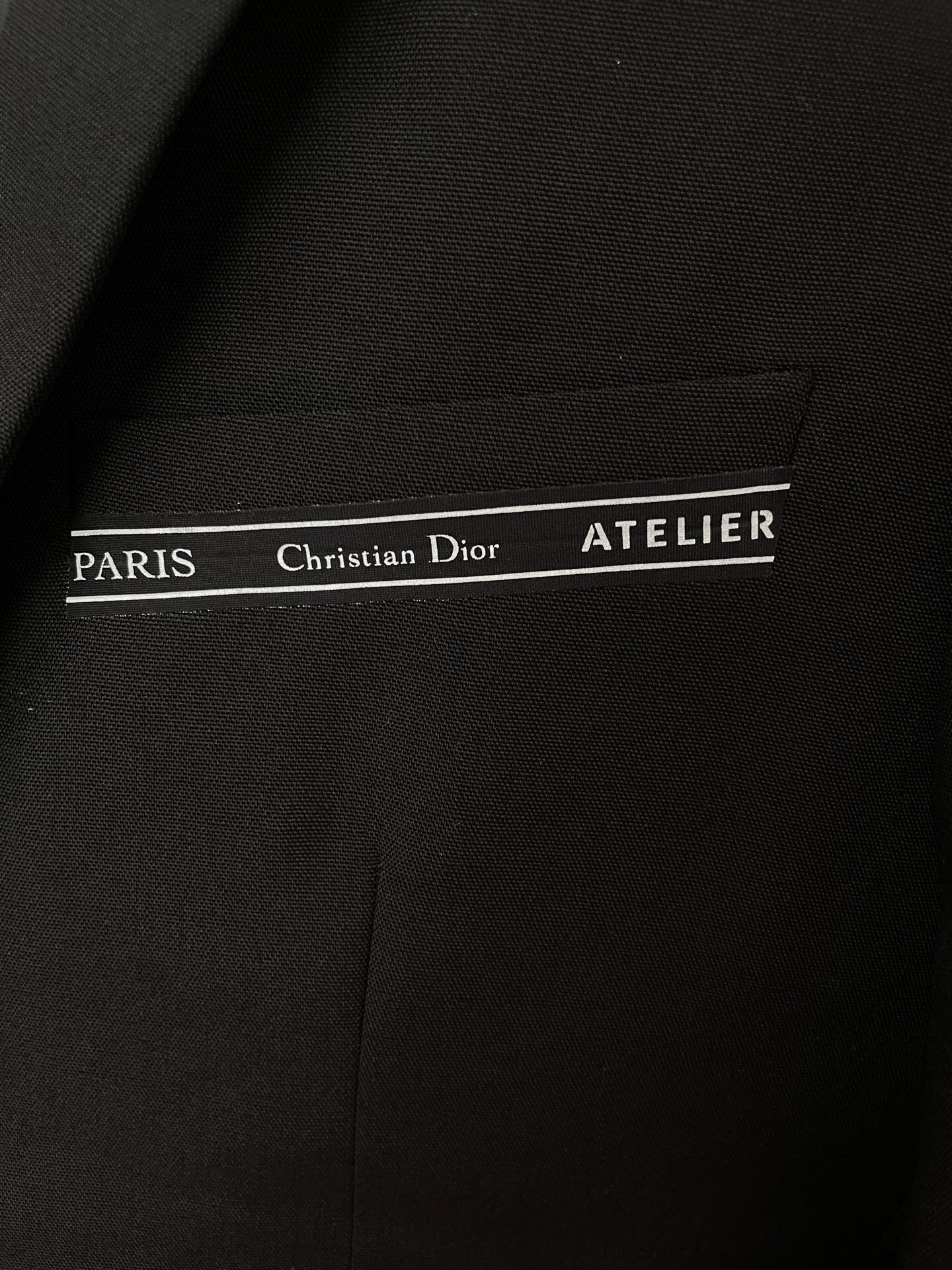 Dior Black Blazer (Huang Xuan Same Style) — detail