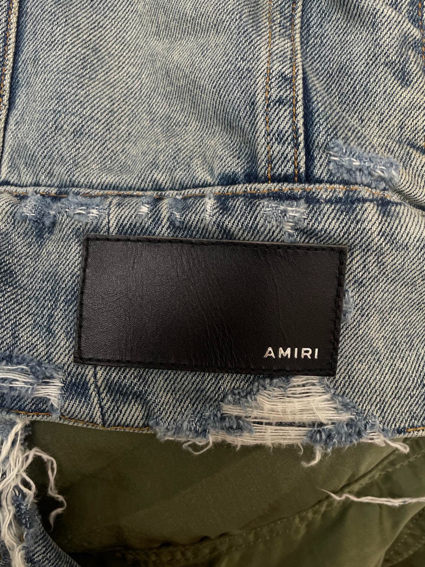 Amiri MA-1 Double-Sided Bomber Jacket — label