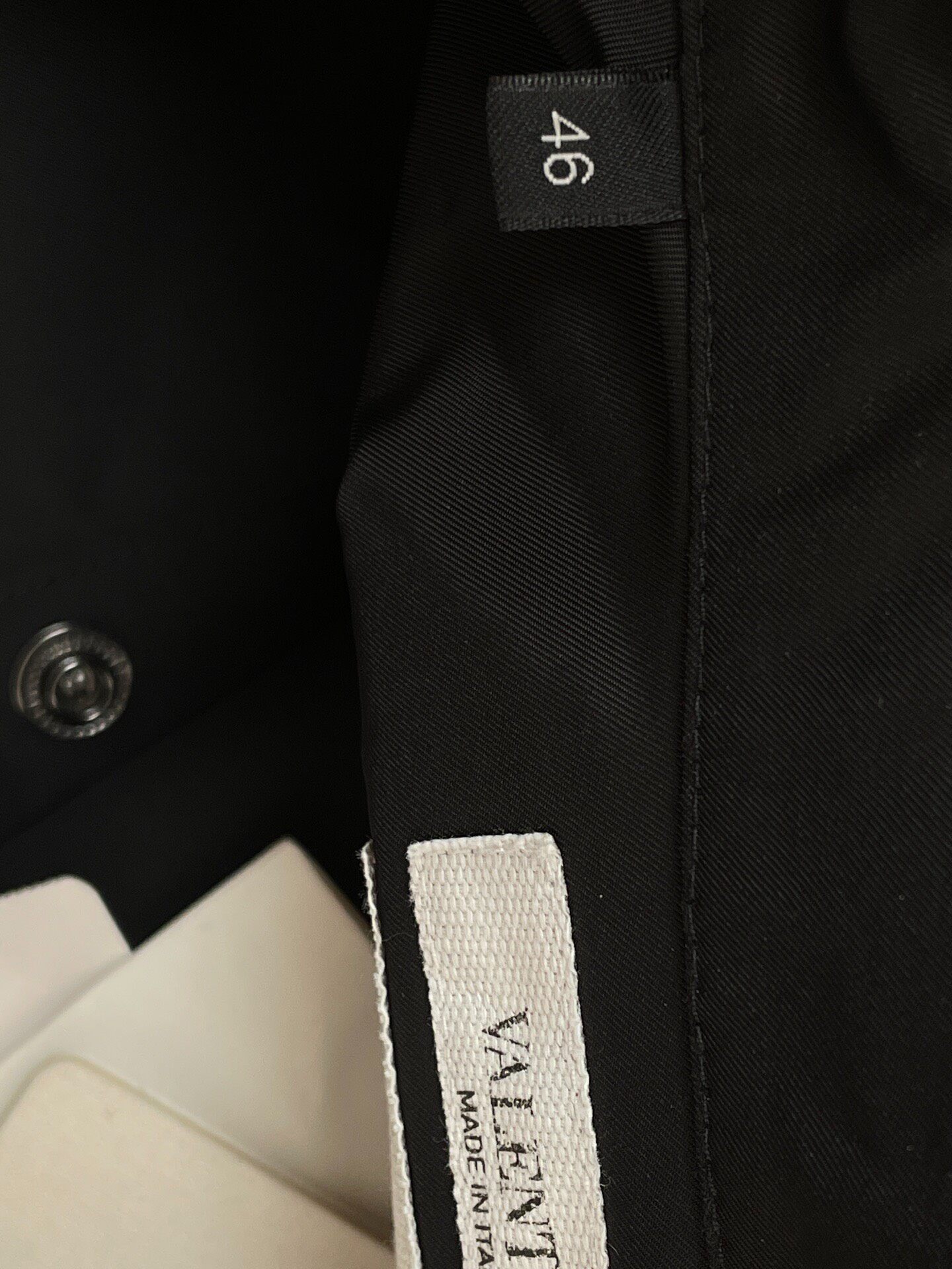 Valentino Stud Collar Long Sleeve Shirt — back