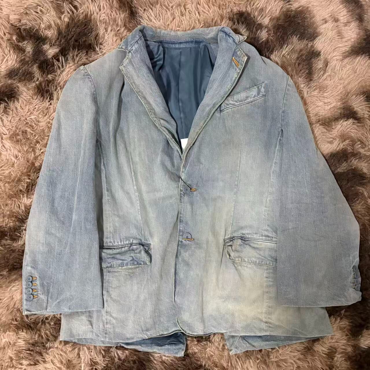 Balenciaga Faded Denim Blazer