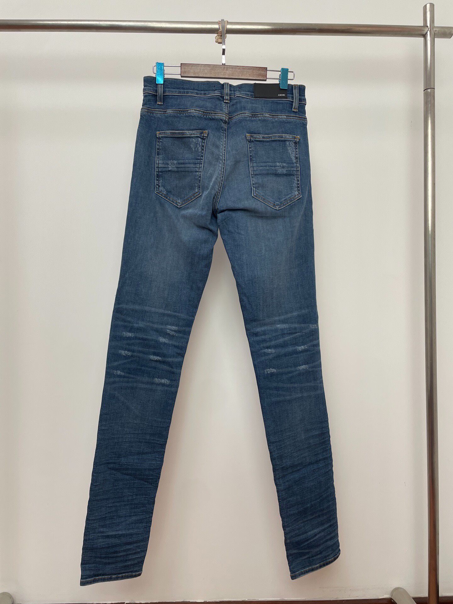 AMIRI Blue MX1 Straight Leg Jeans — front