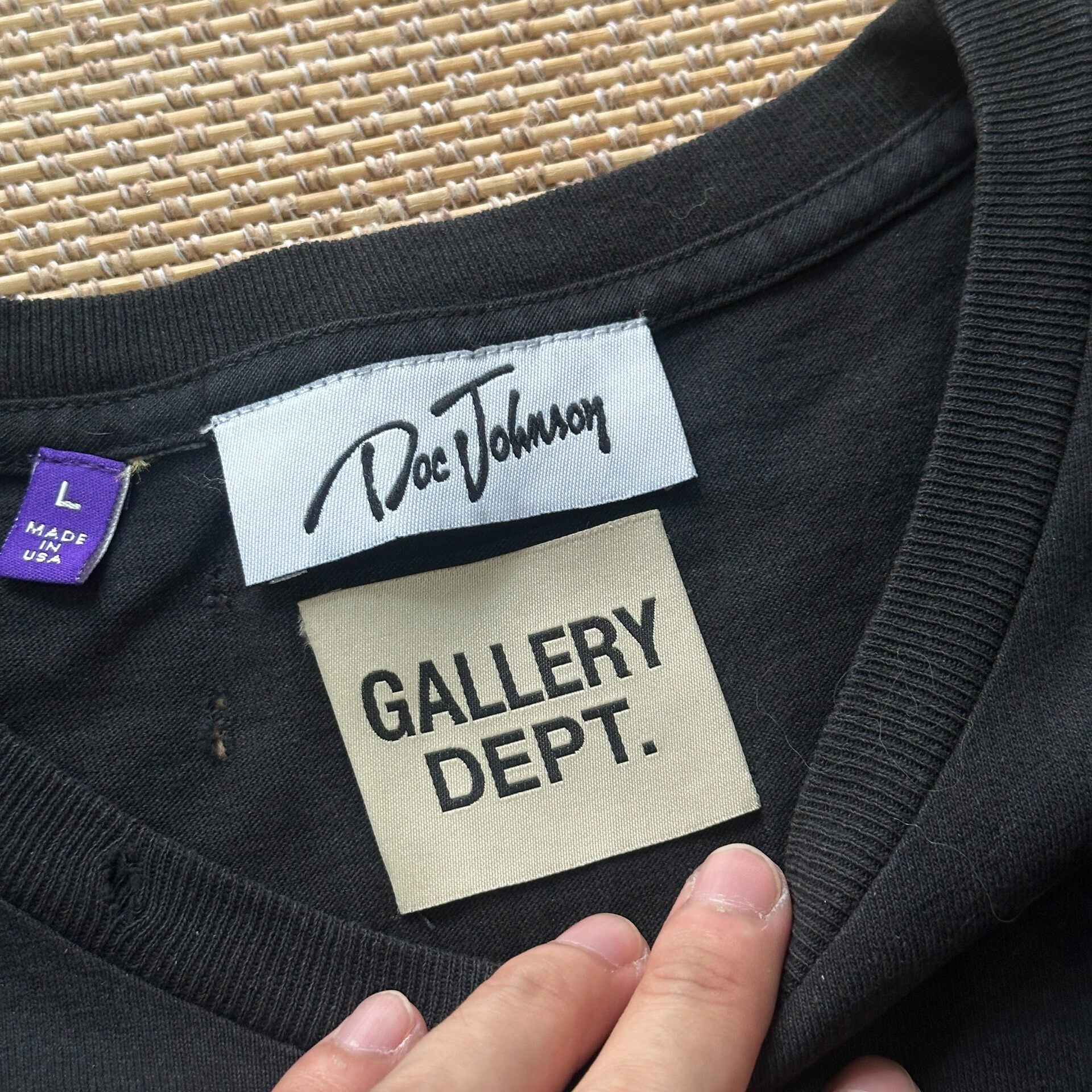 Gallery Dept x Doc Johnson Graphic Tee — label