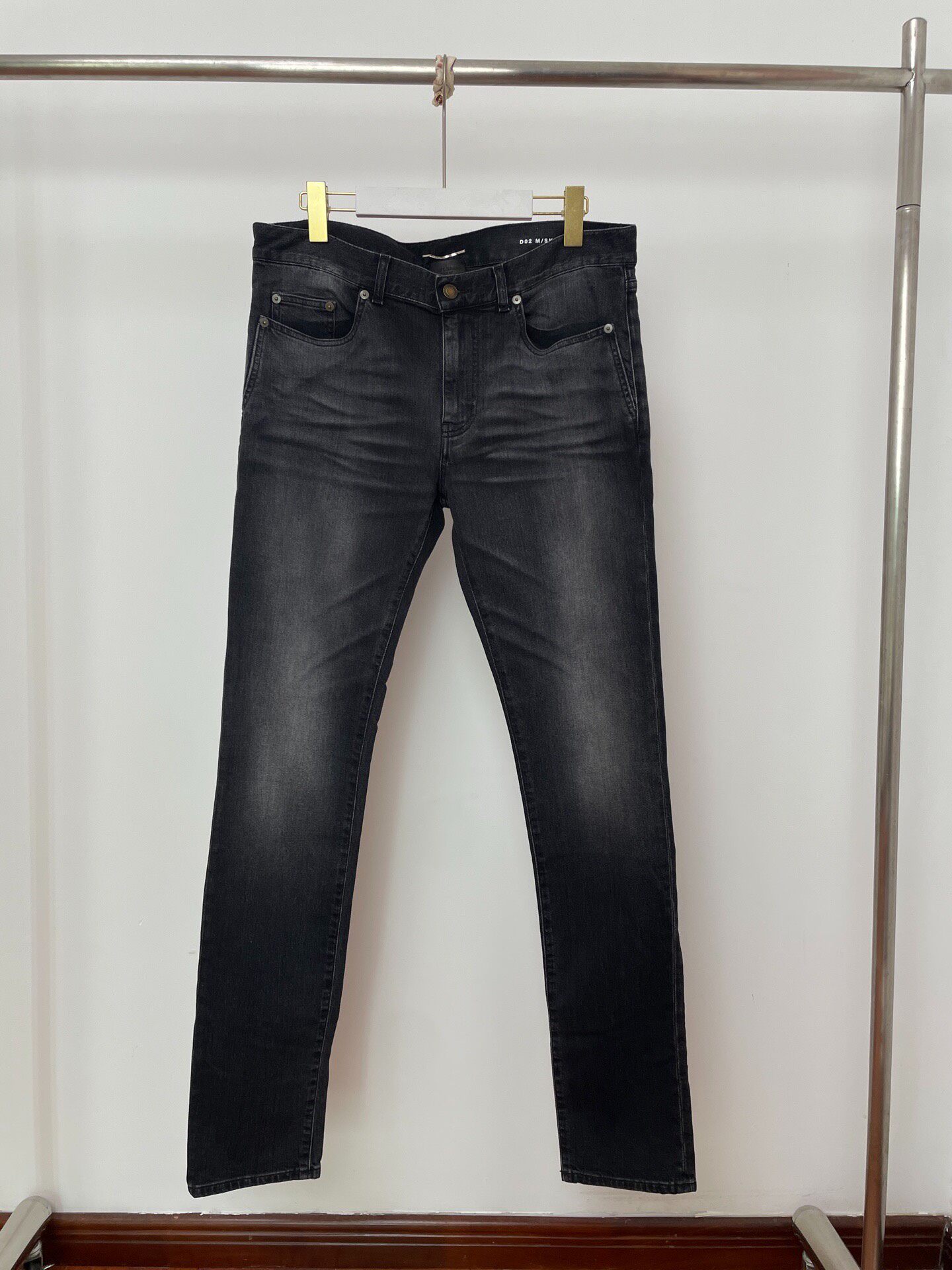Saint Laurent Straight Leg Denim Jeans