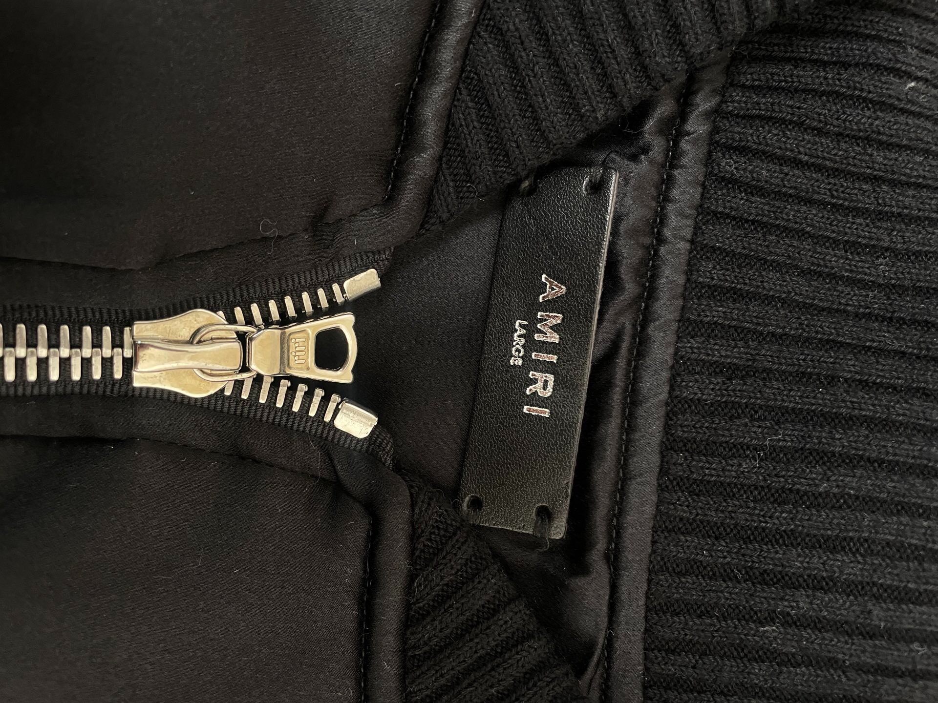 Amiri MA1 Silk Padded Bomber — detail