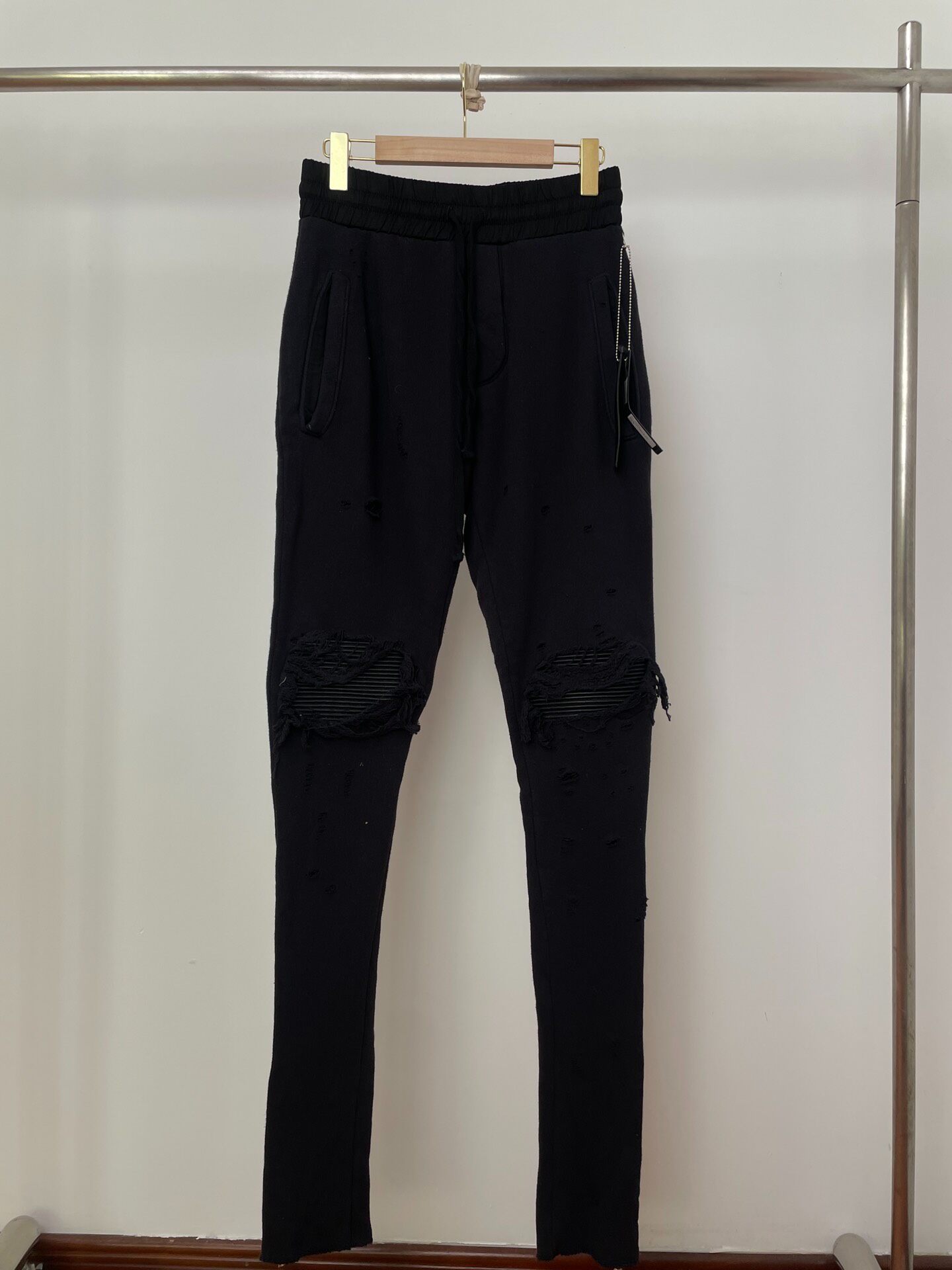 Amiri Distressed Black Pants