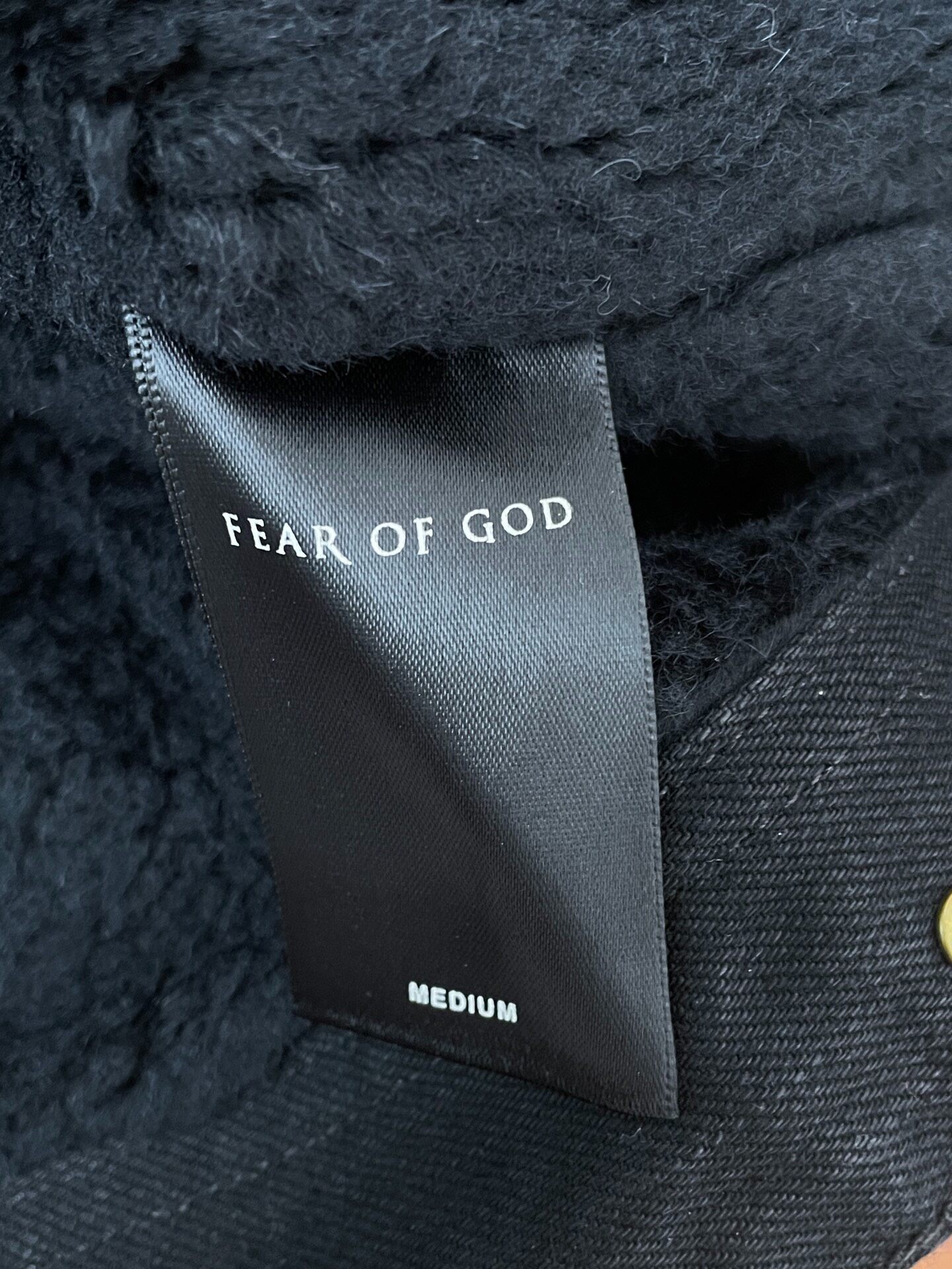 Fear of God 5th Black Denim Jacket — back