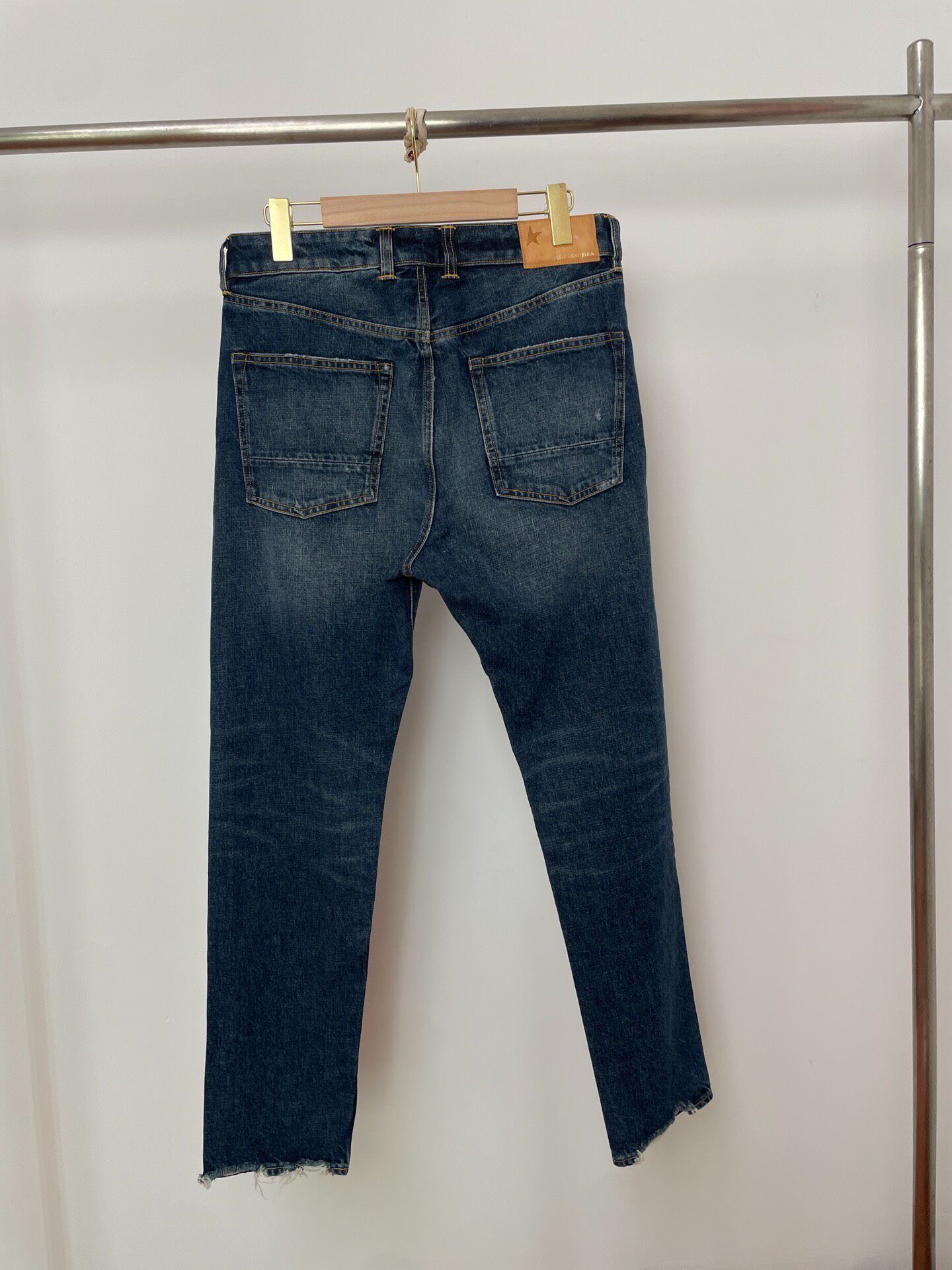 Golden Goose Dark Blue Straight Jeans — front