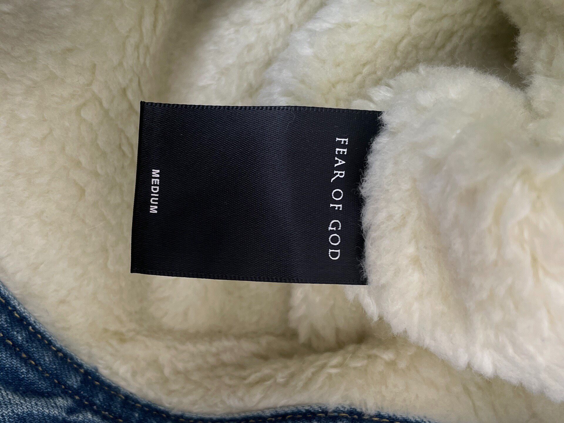 Fear of God Shearling Denim Jacket — back