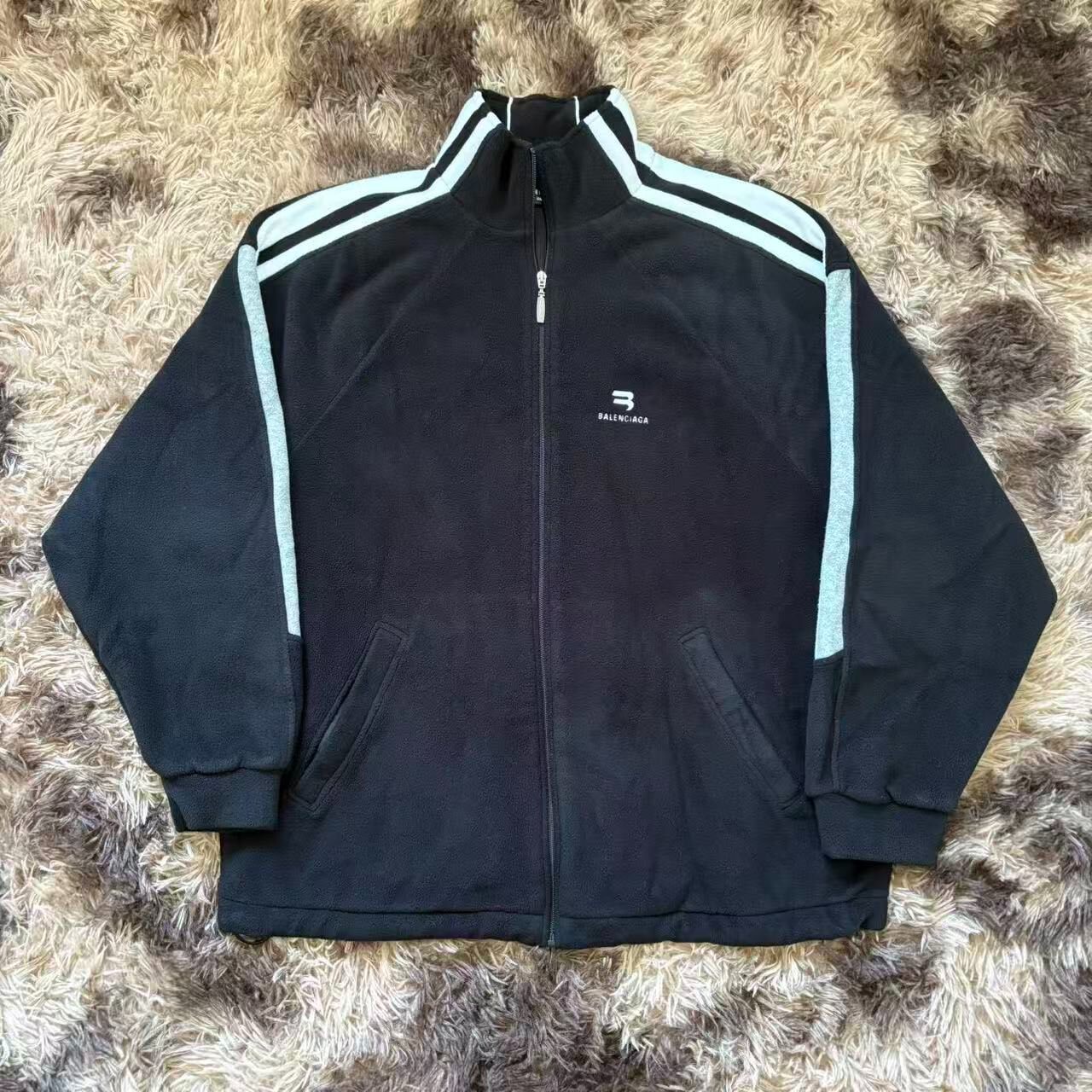 Balenciaga Black Fleece Zip Jacket