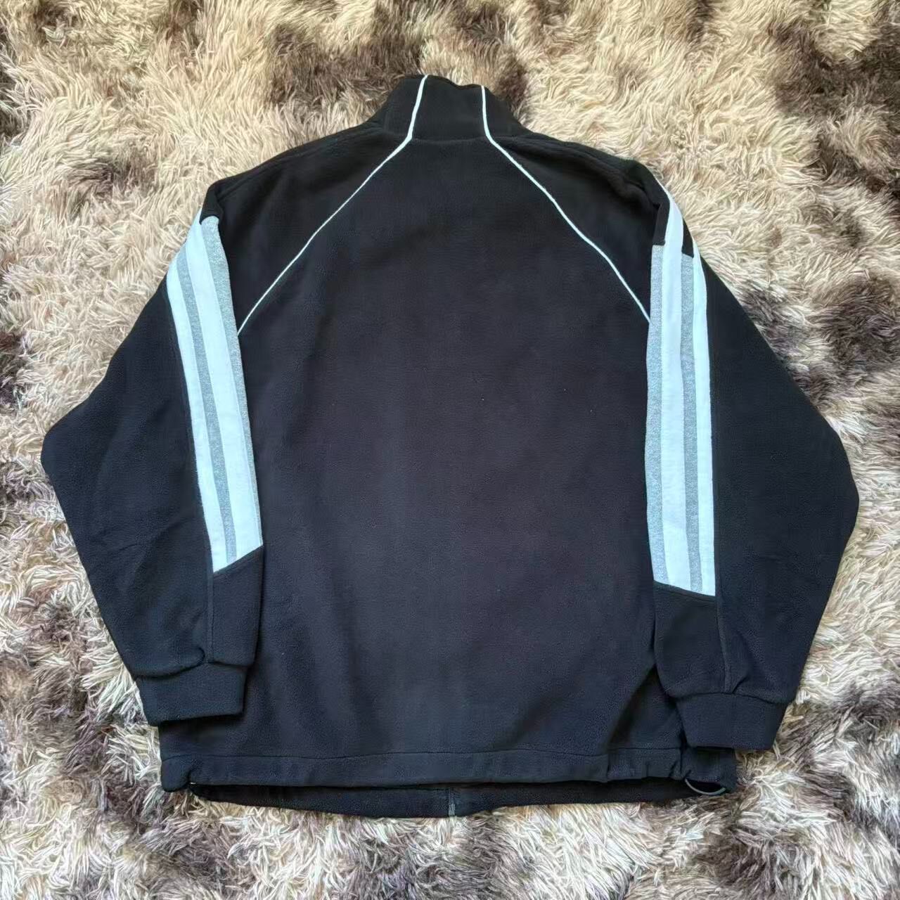 Balenciaga Black Fleece Zip Jacket — front