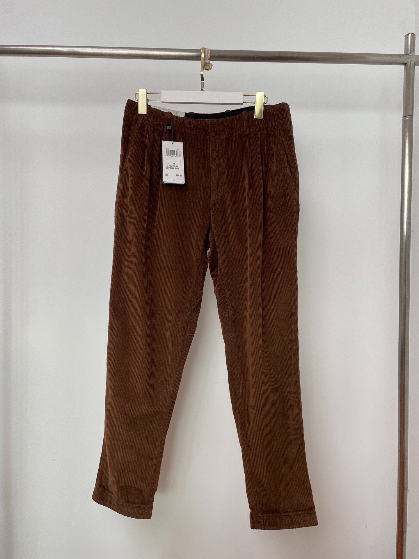 Zegna New Brown Corduroy Casual Pants