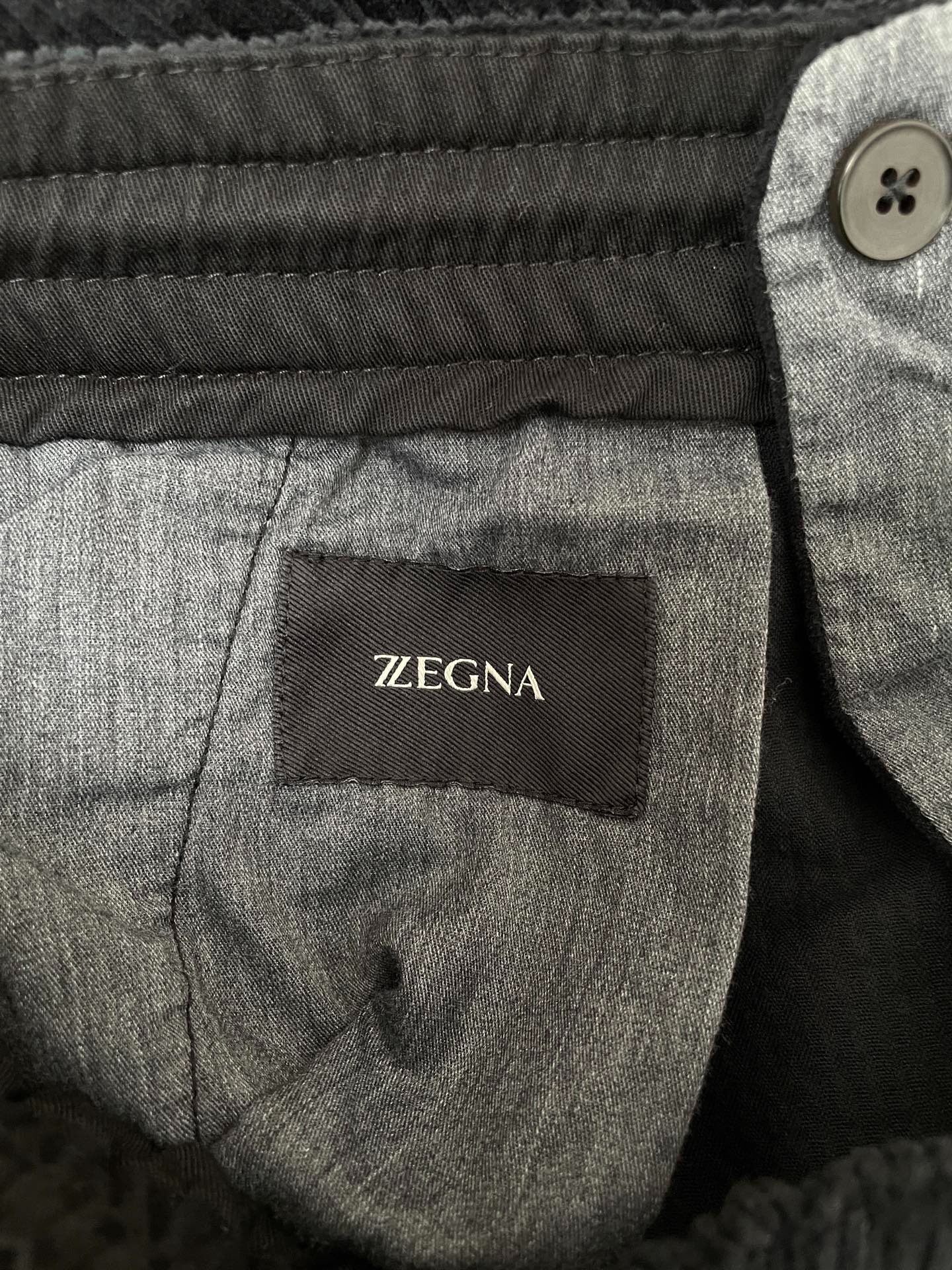 Zegna Men’s Corduroy Casual Pants — detail