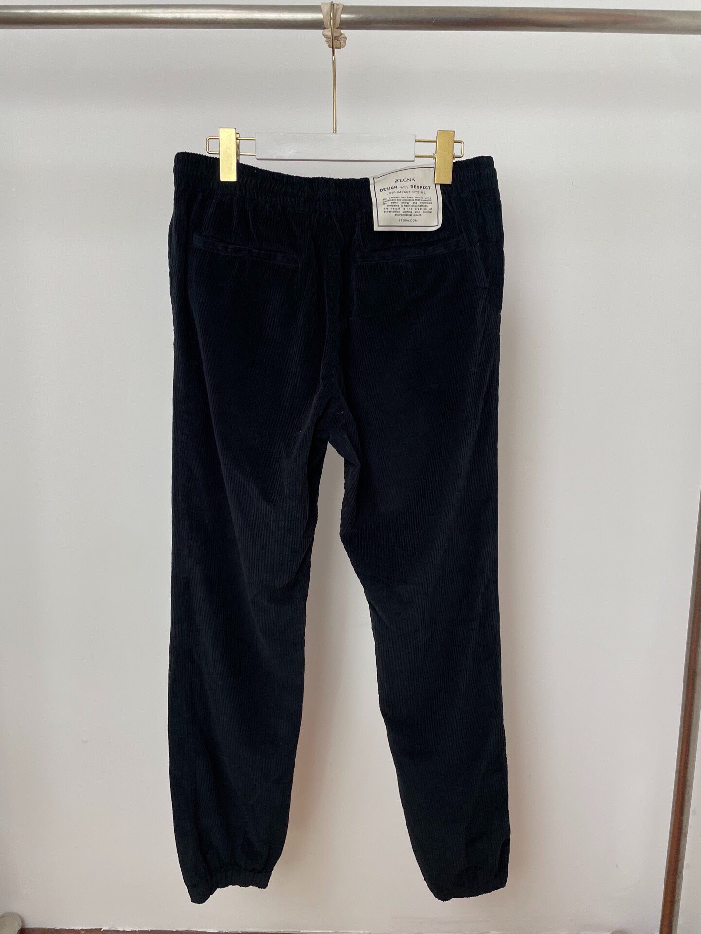 Zegna Men’s Corduroy Casual Pants — front