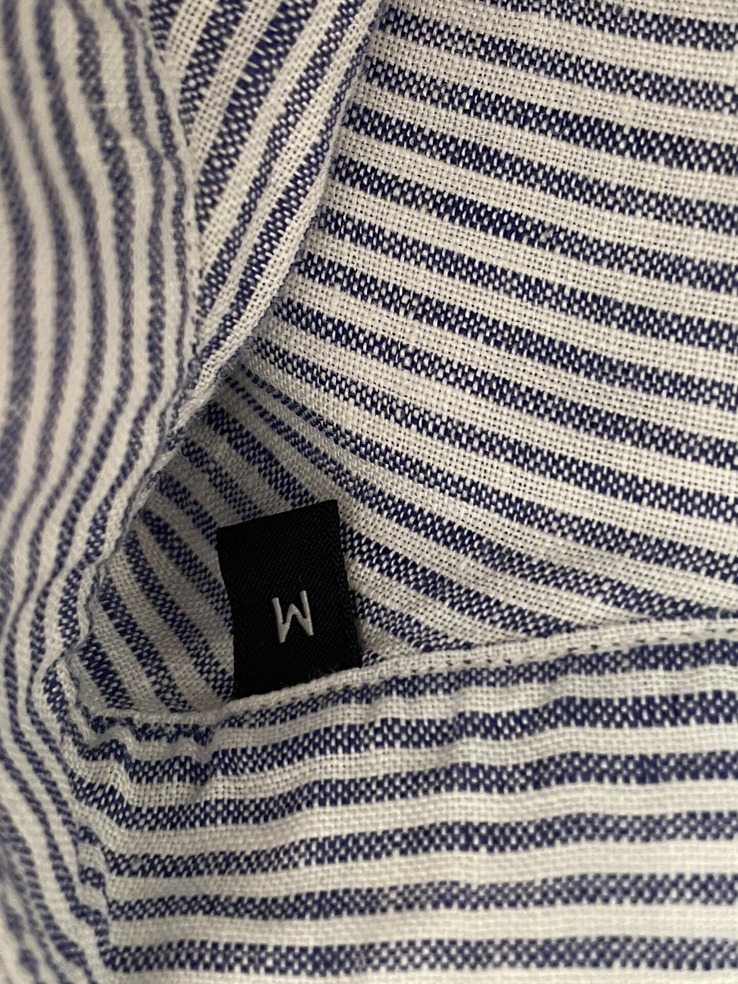 Zegna Blue Striped Long-sleeve Shirt — back