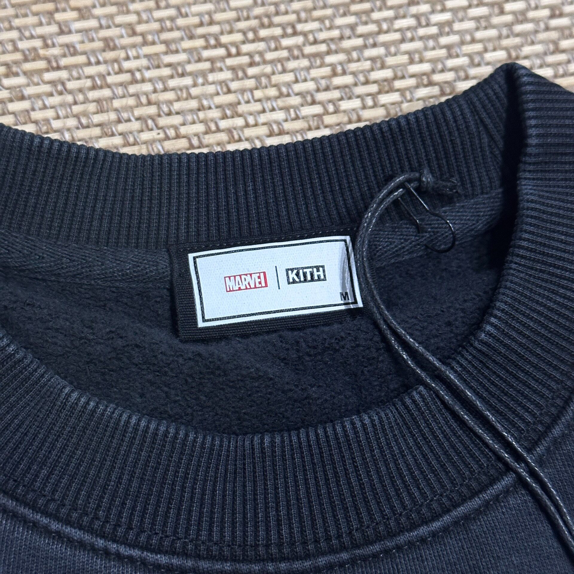 KITH x Marvel 85th Anniversary Sweatshirt — label