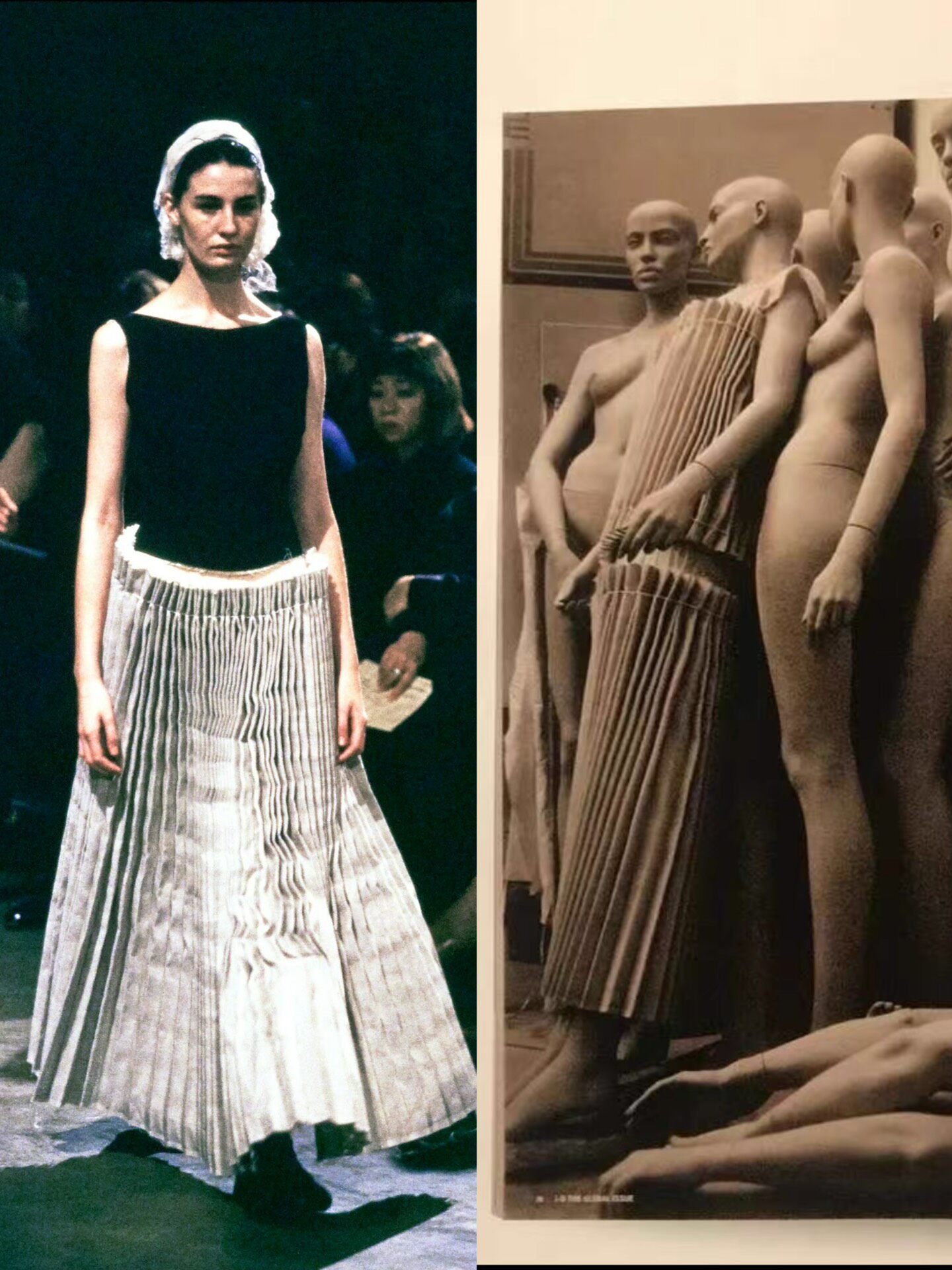 Comme des Garcons 1997 Margiela Collab Skirt — detail
