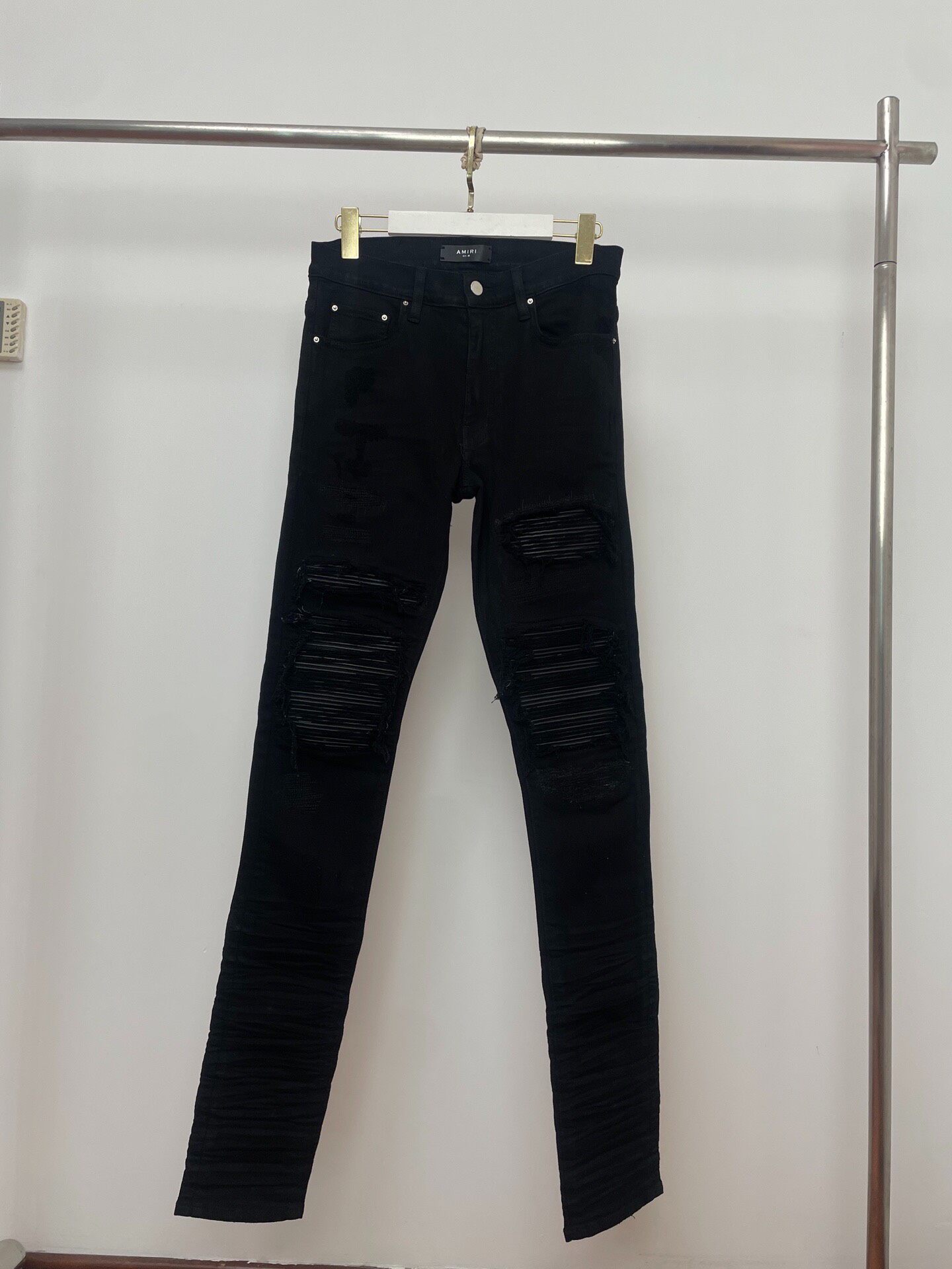 Amiri Black Distressed New Jeans