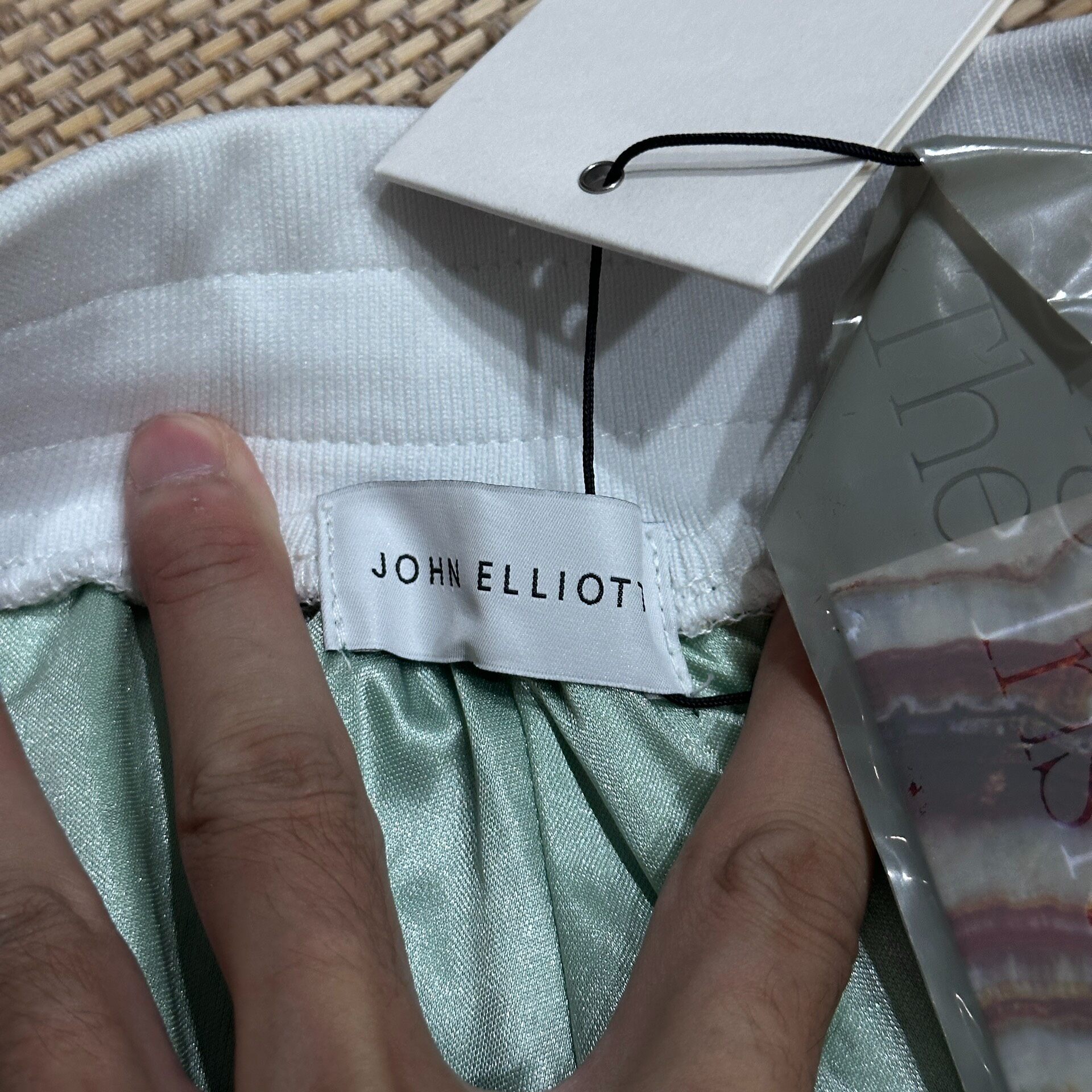 John Elliott Game Athletic Shorts — label