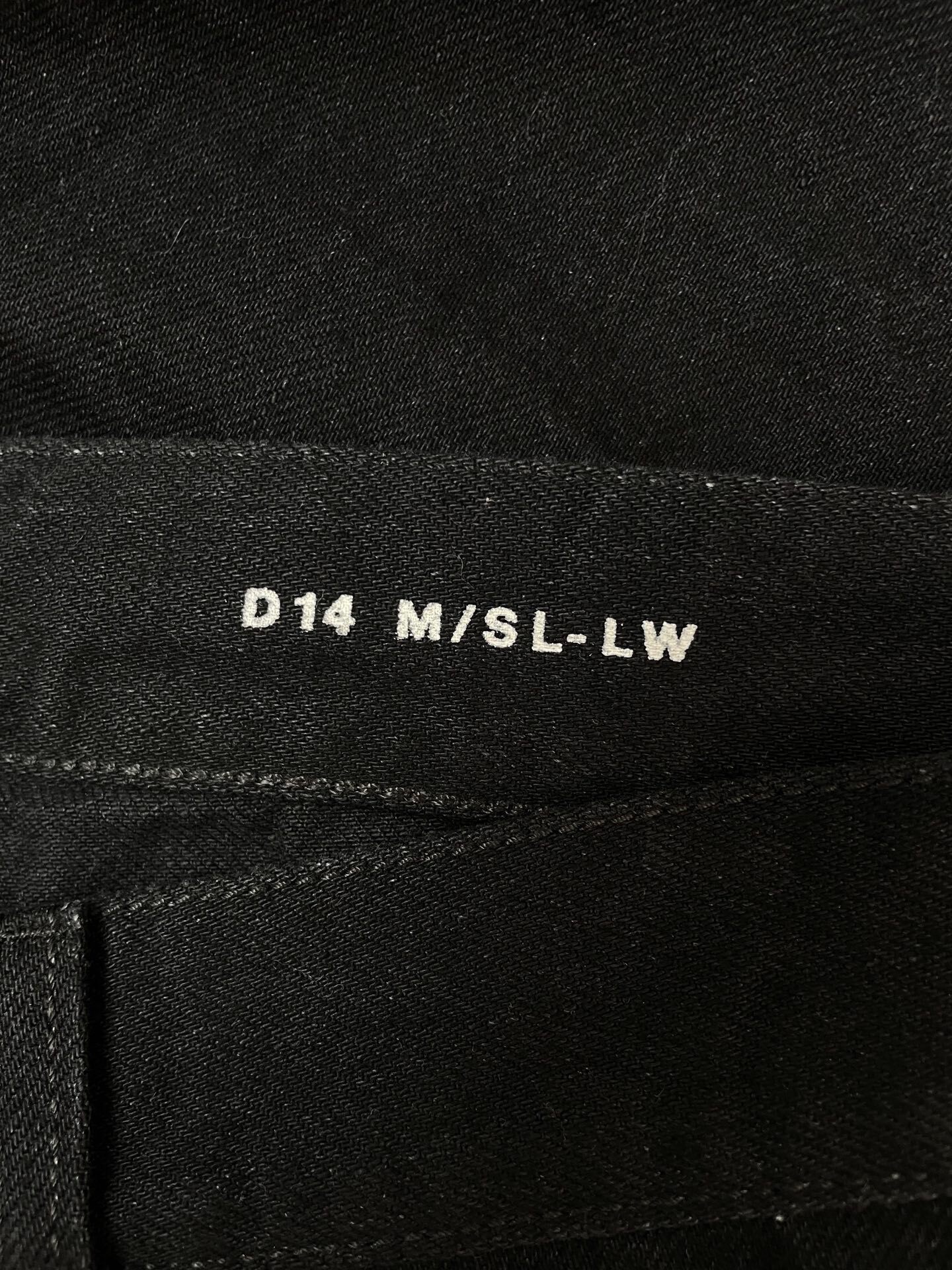 Saint Laurent Black Straight Jeans — back