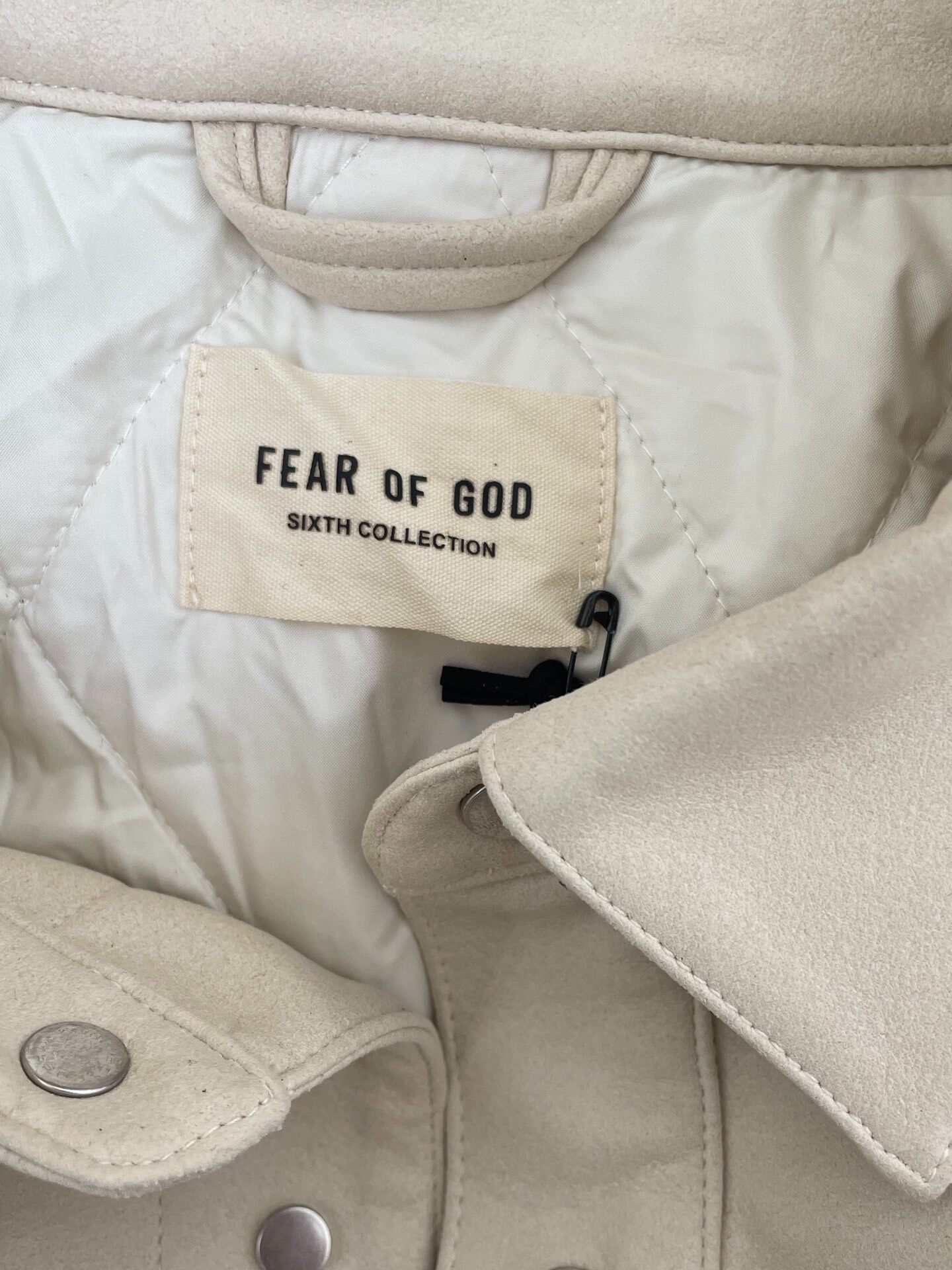 Fear of God 6th Suede Cotton Jacket — detail