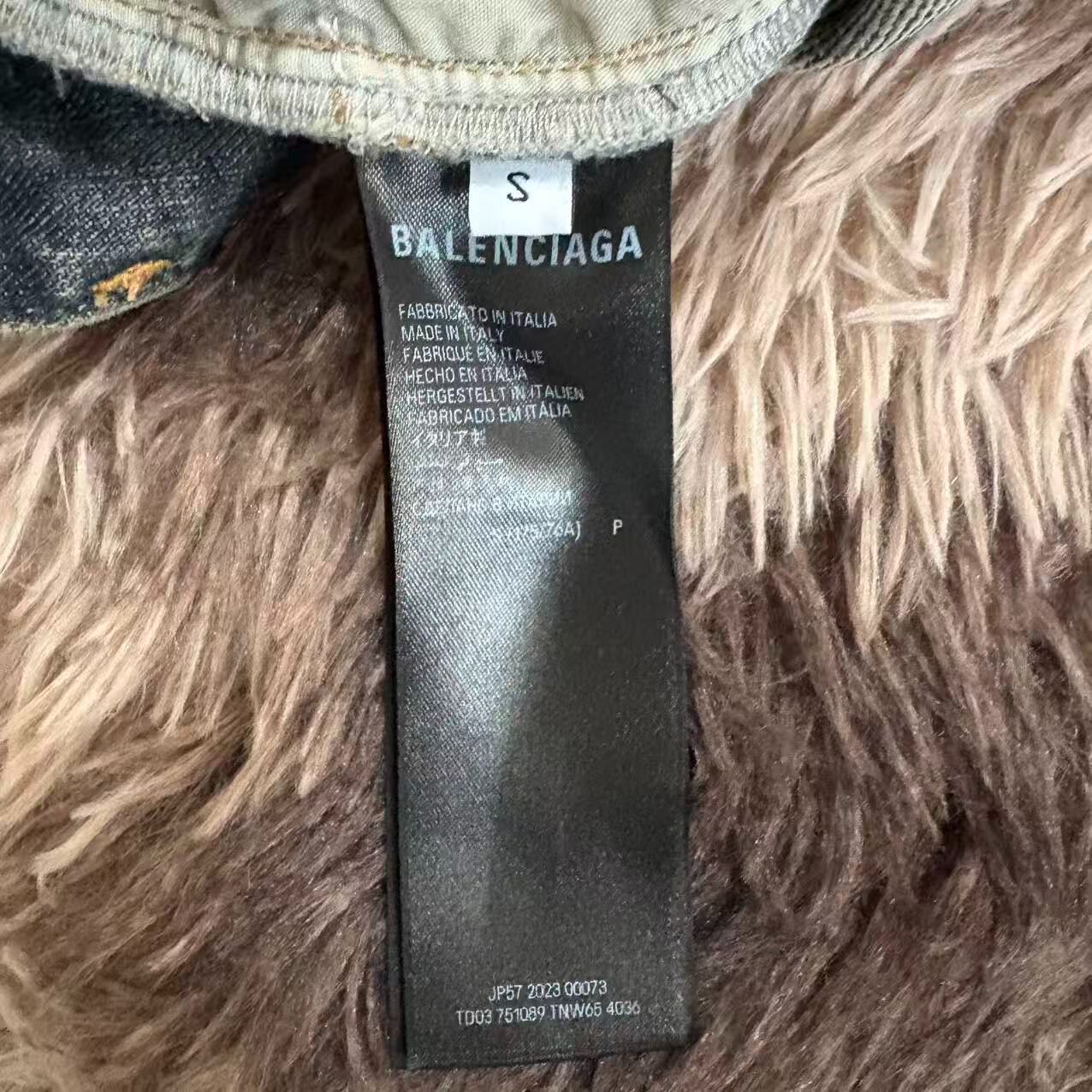Balenciaga 23AW Bootcut Jeans — back