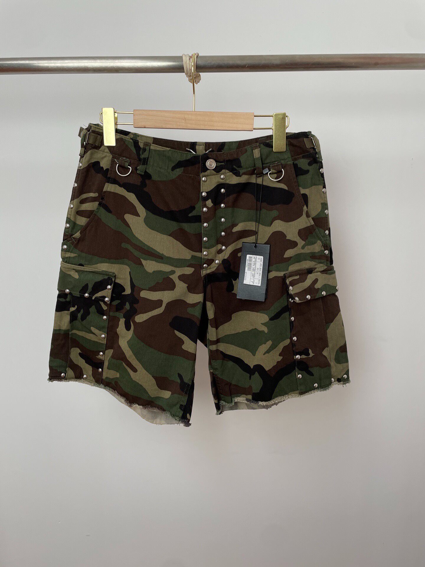 Saint Laurent Camo Cargo Shorts