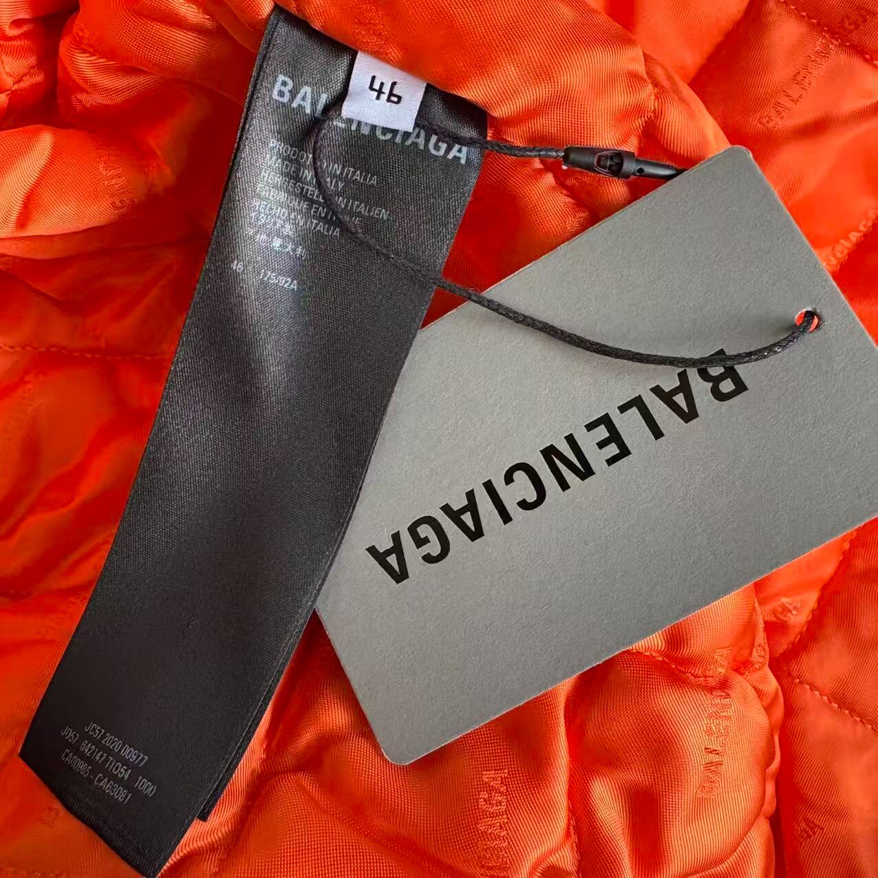 Balenciaga Runway Oversized Bomber Jacket — back