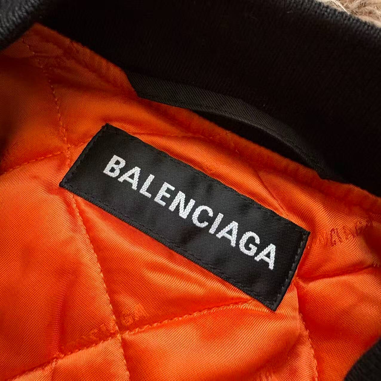 Balenciaga Runway Oversized Bomber Jacket — detail