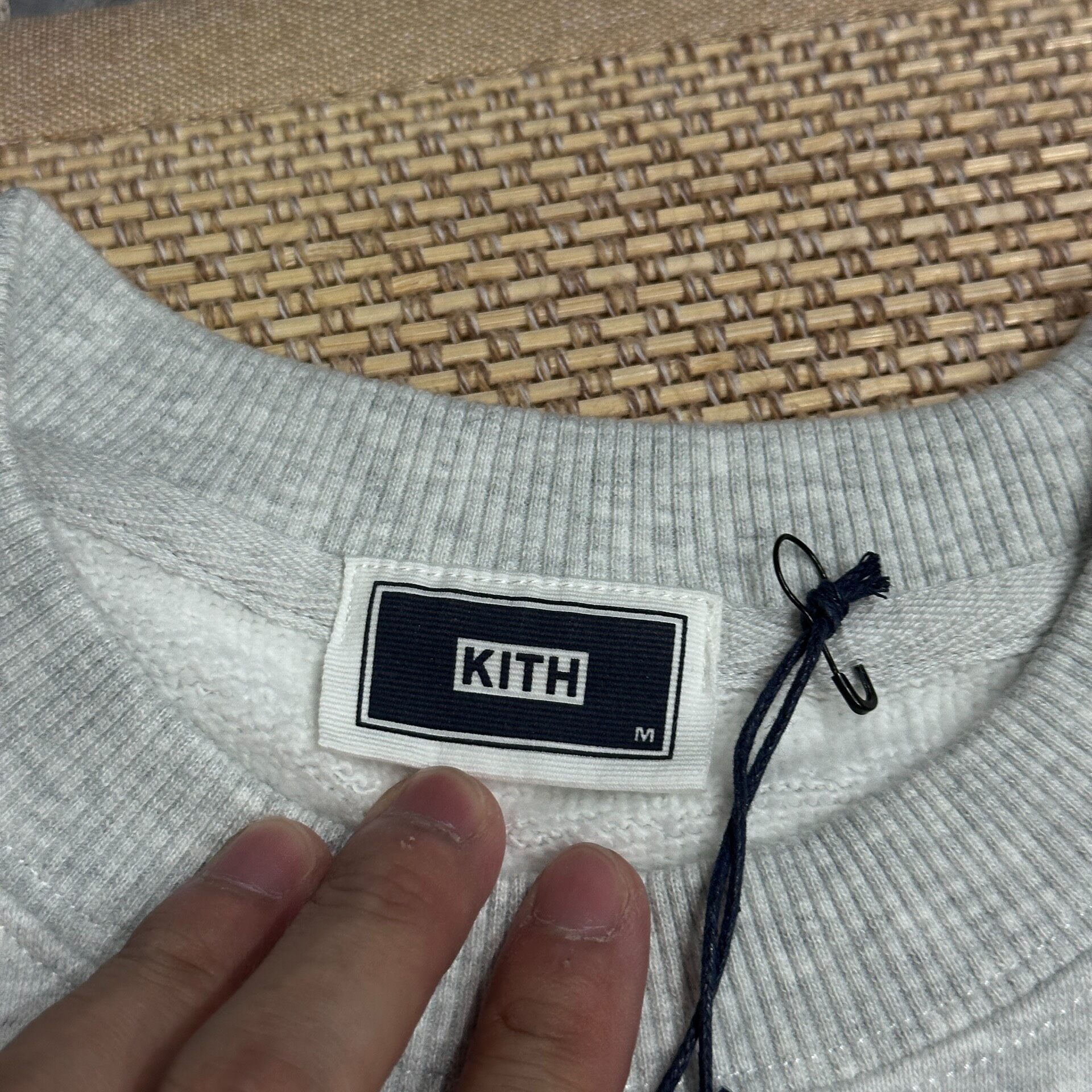 KITH SS25 Flight Logo Crewneck Sweatshirt — label