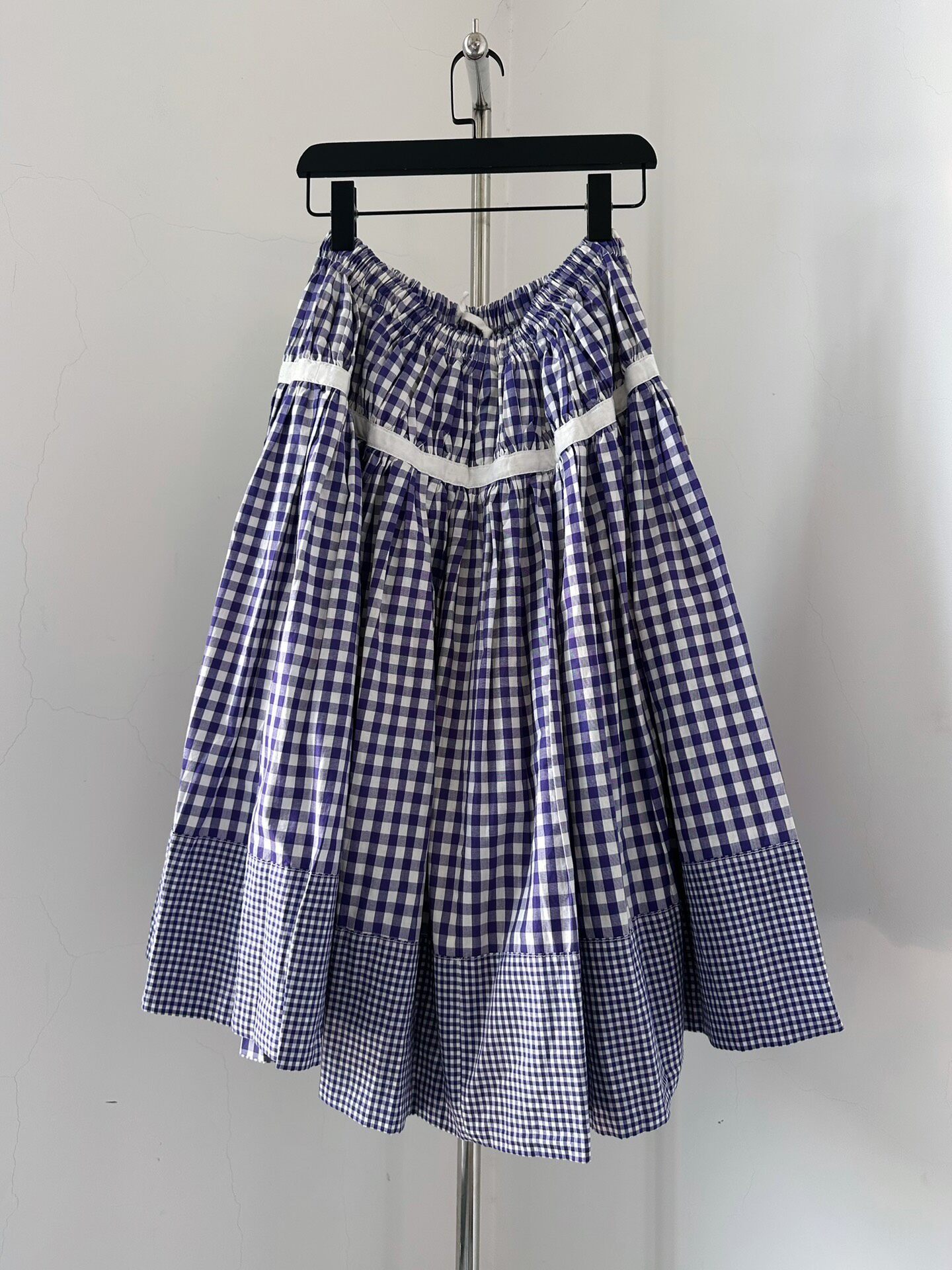Comme des Garcons Gingham Patchwork Skirt