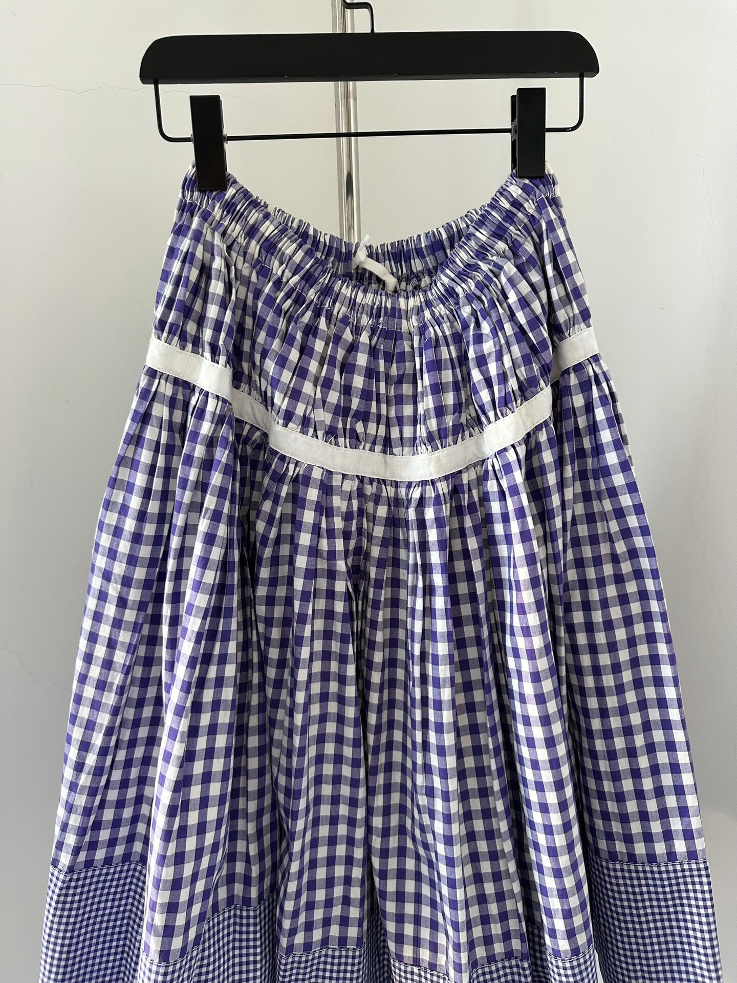 Comme des Garcons Gingham Patchwork Skirt — front