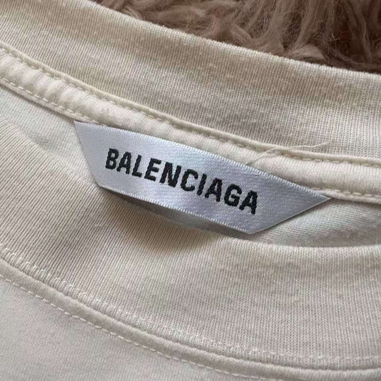 Balenciaga Logo Short Sleeve T-Shirt — detail
