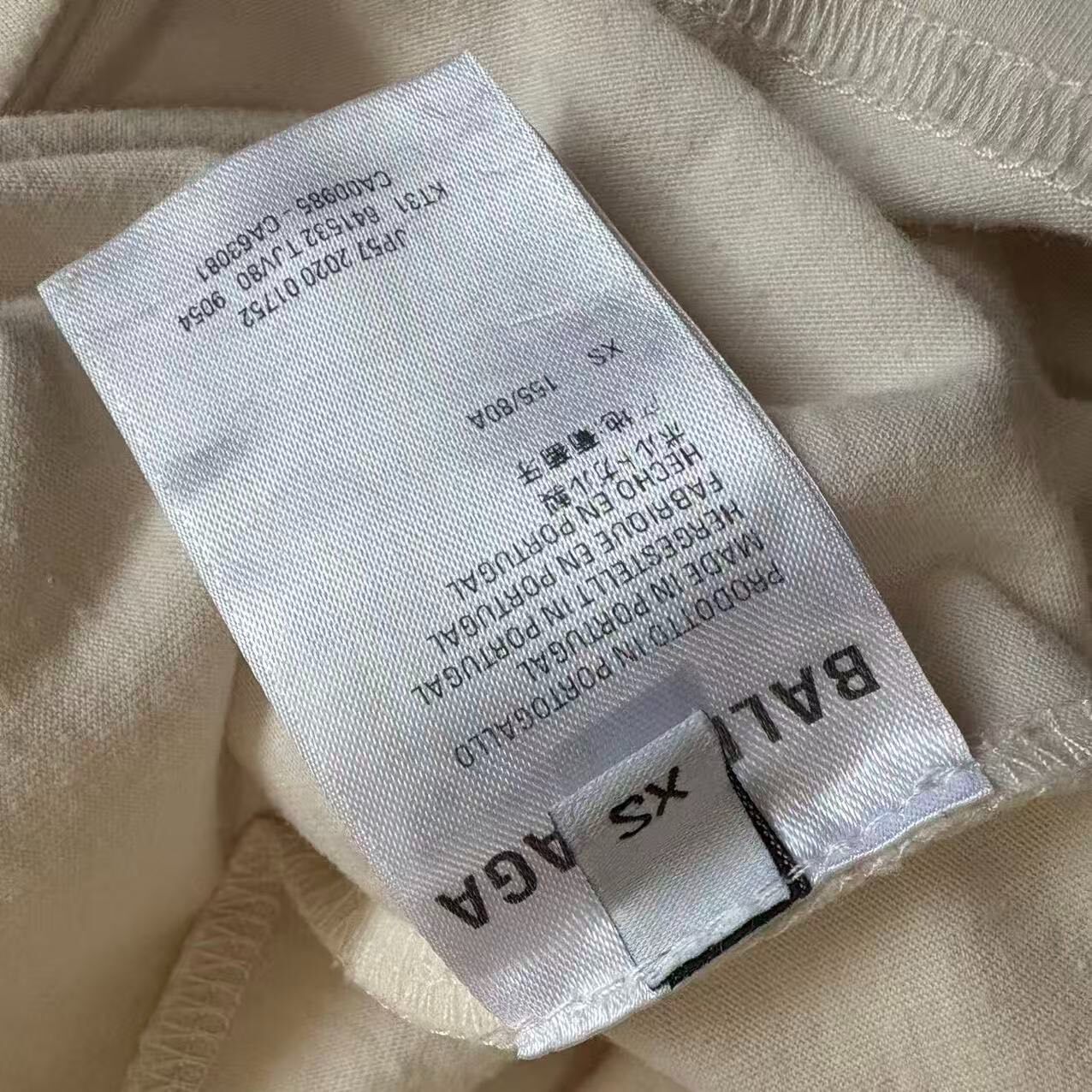 Balenciaga Logo Short Sleeve T-Shirt — back