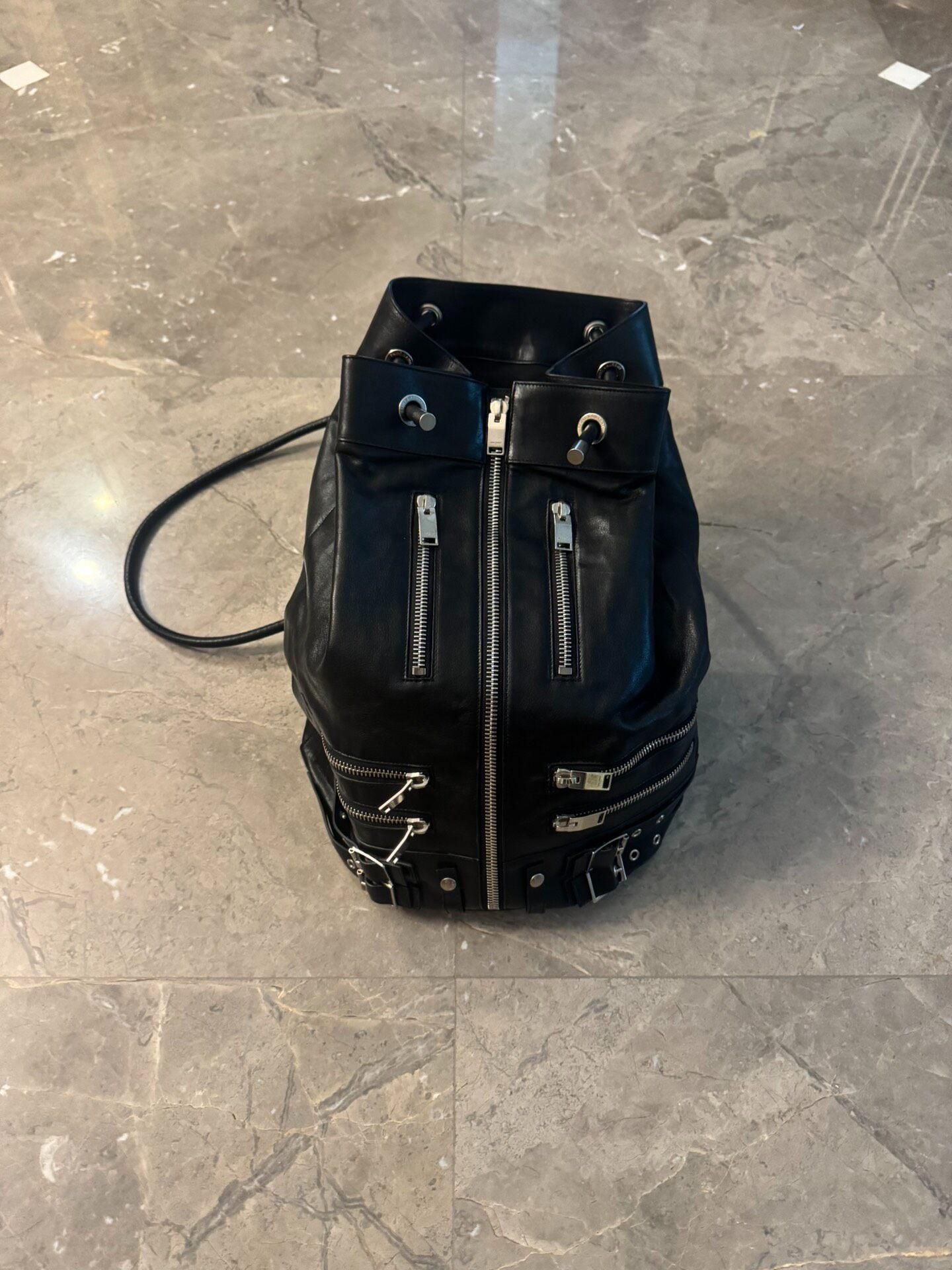 Saint Laurent Biker Style Multi-Zipper Bag