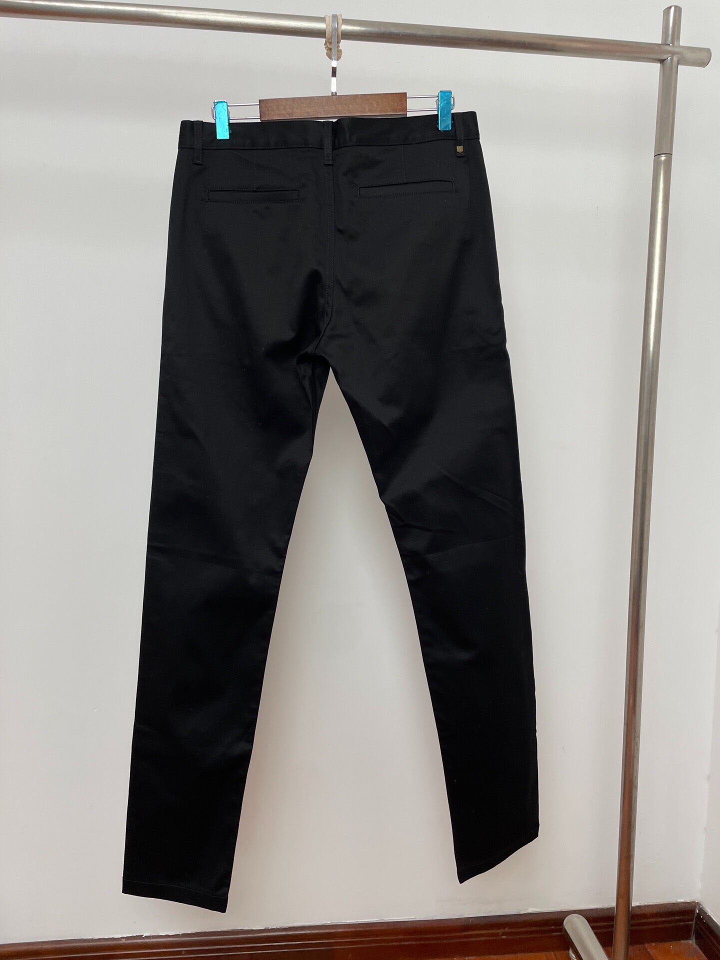 Saint Laurent Black Straight Pants — front