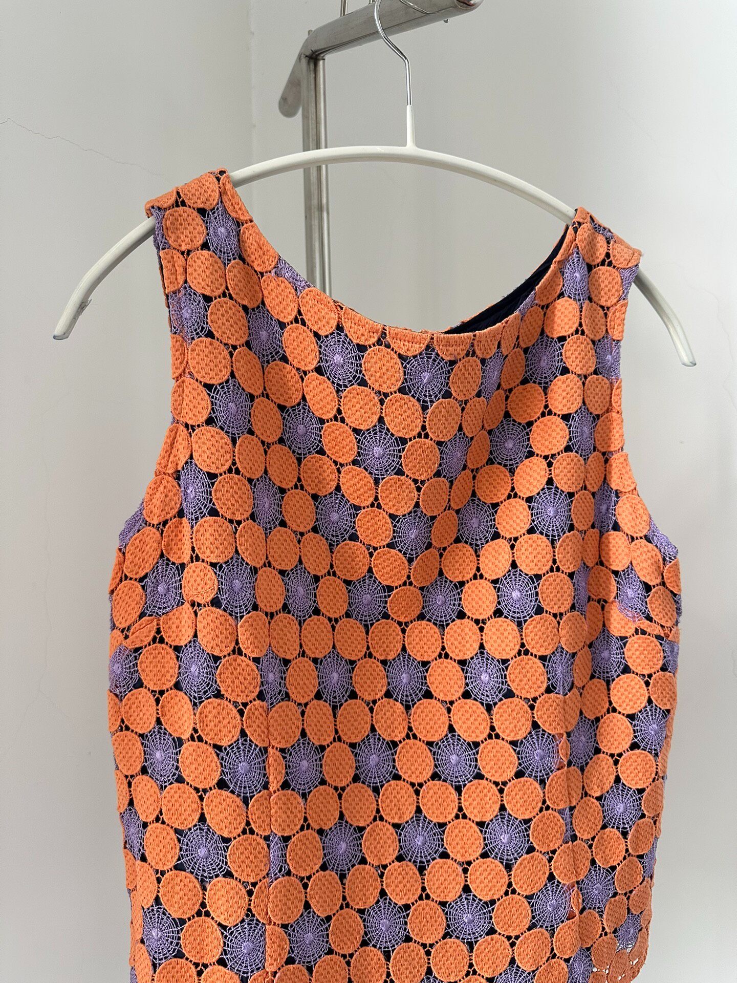 Comme des Garcons Sleeveless Crochet Top — detail