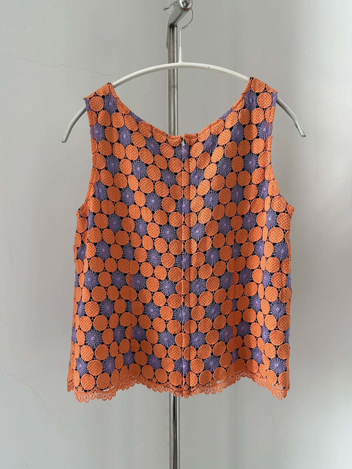 Comme des Garcons Sleeveless Crochet Top — front