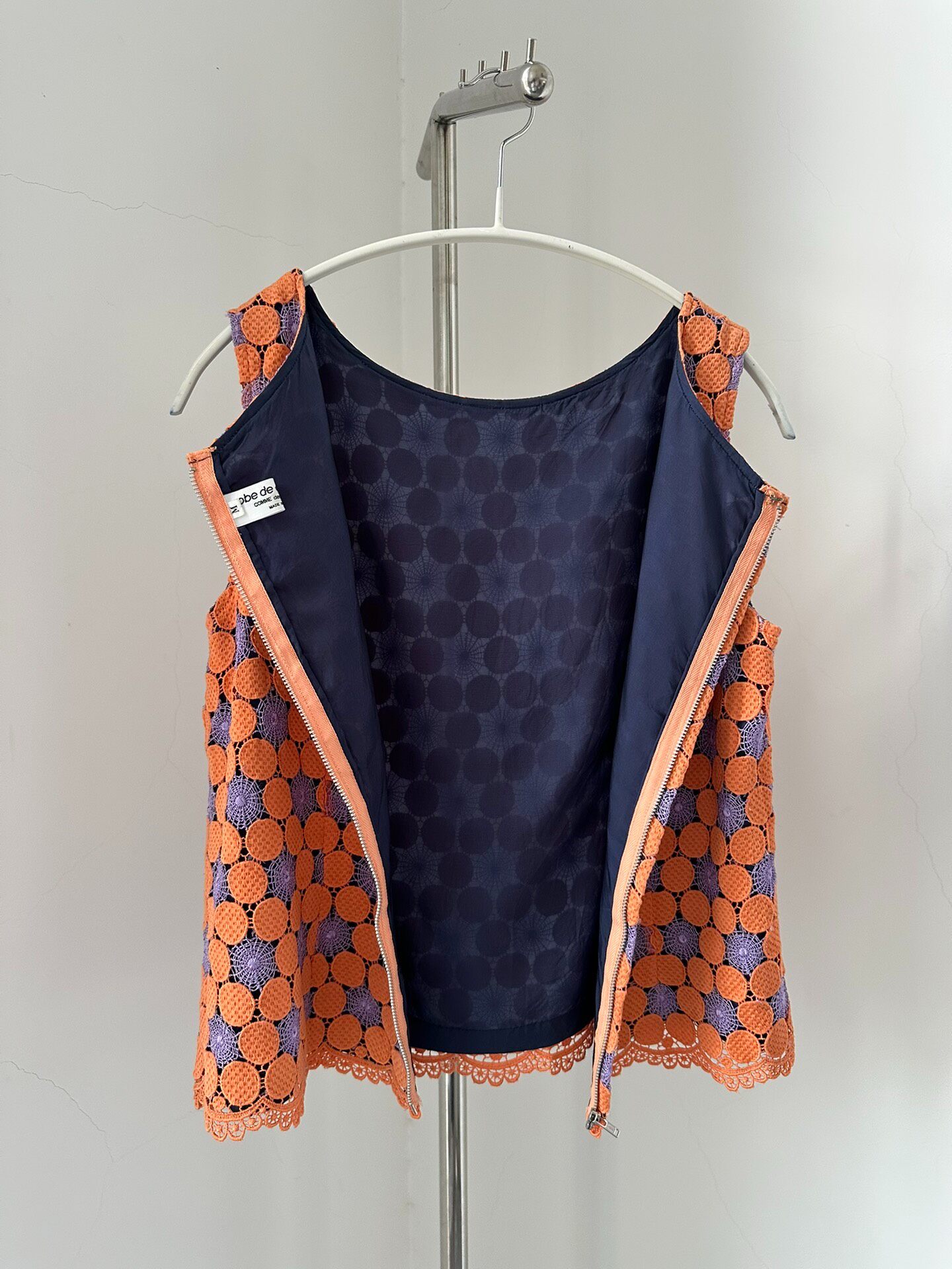 Comme des Garcons Sleeveless Crochet Top — label
