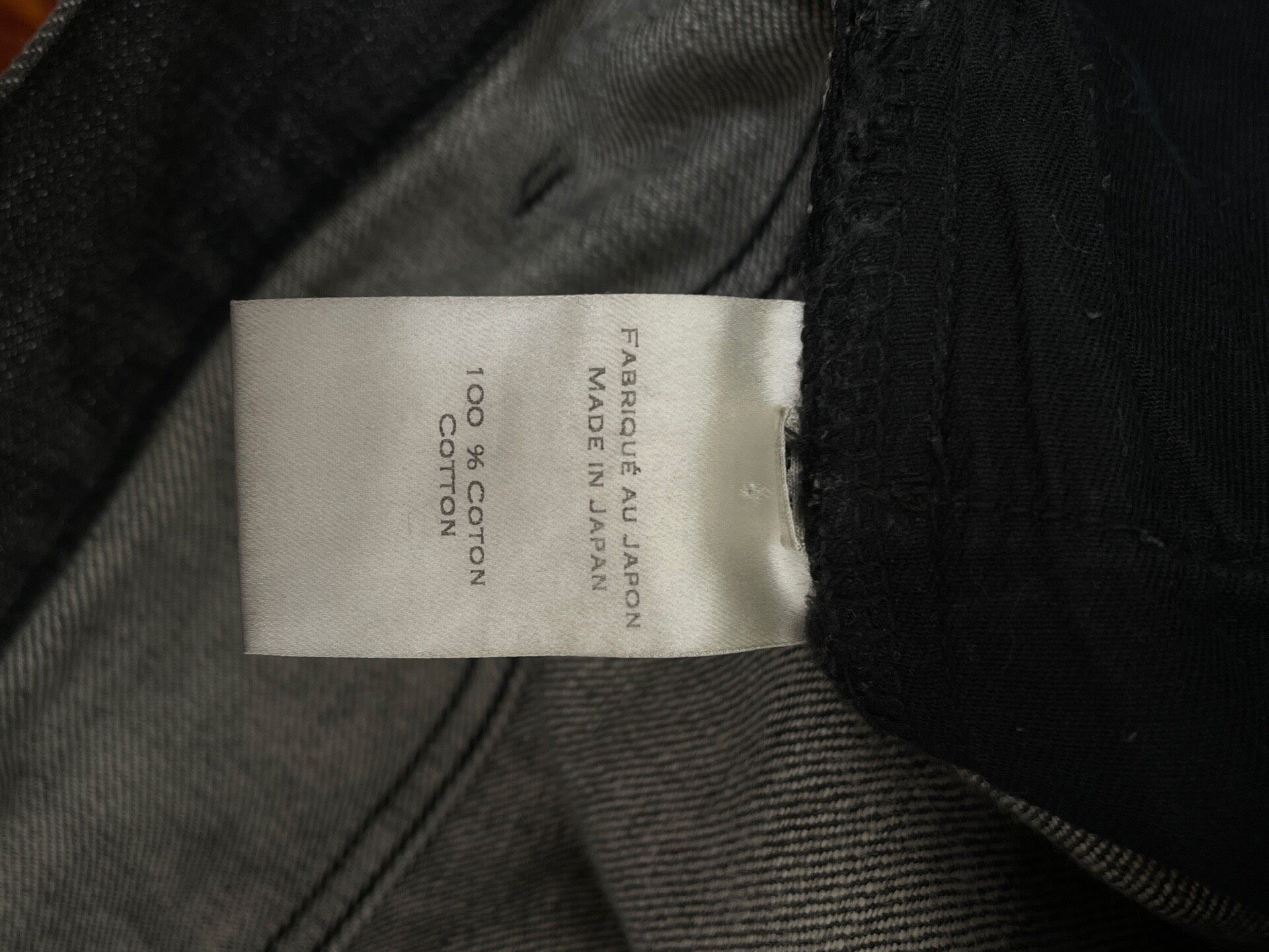 Balmain Dark Gray Distressed Straight Jeans — back