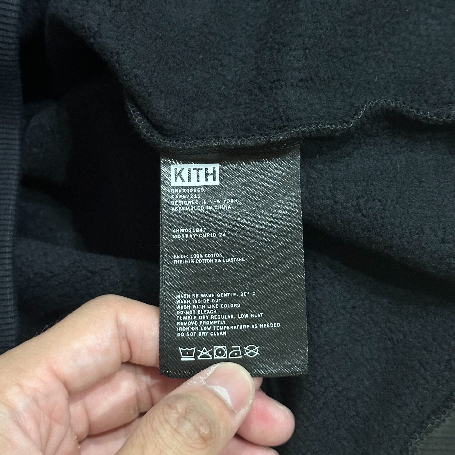 Kith SS24 Cupid Hoodie — label