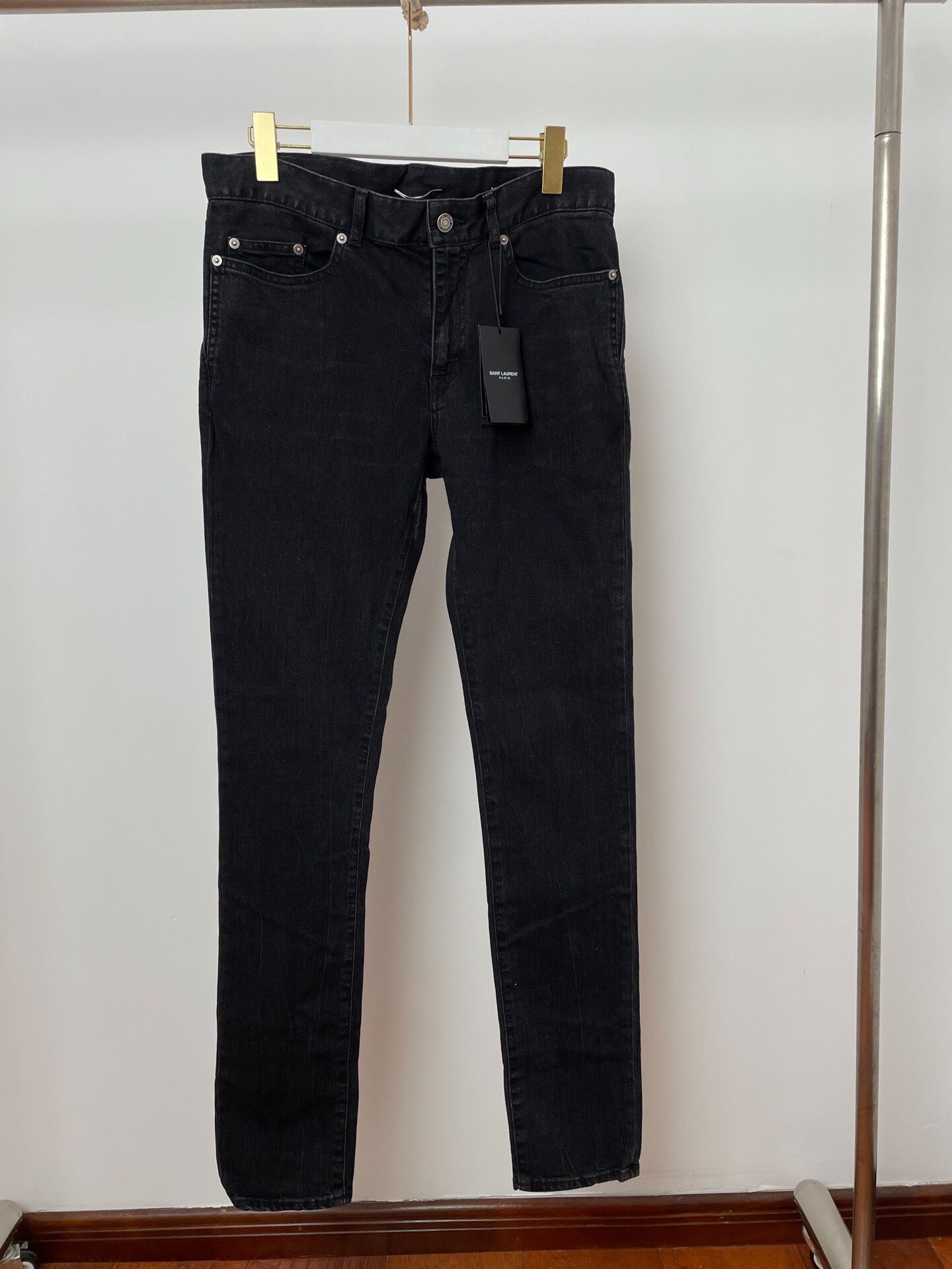 Saint Laurent Straight Denim Jeans New With Tags