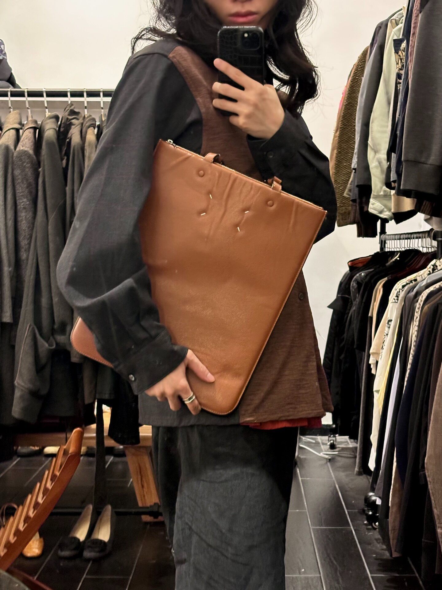 Maison Margiela 2021 Accordion Envelope Bag — detail