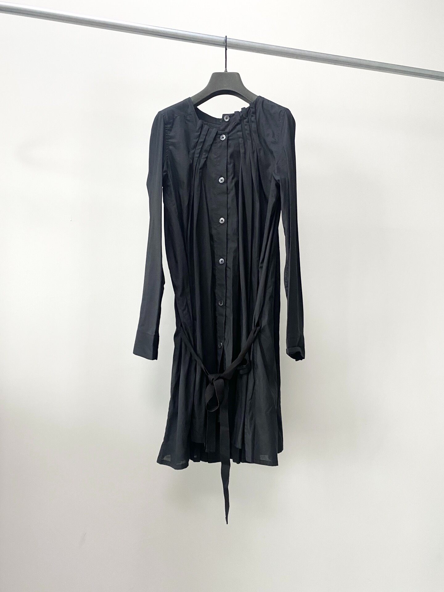 Ann Demeulemeester Black Shirt Dress