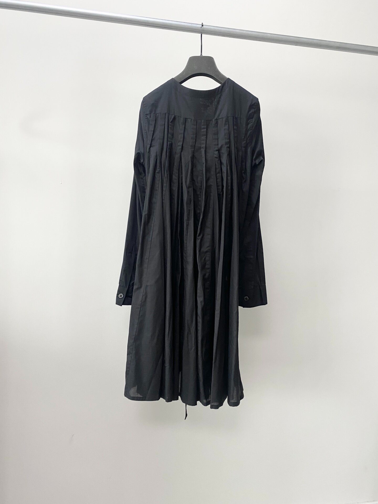 Ann Demeulemeester Black Shirt Dress — back