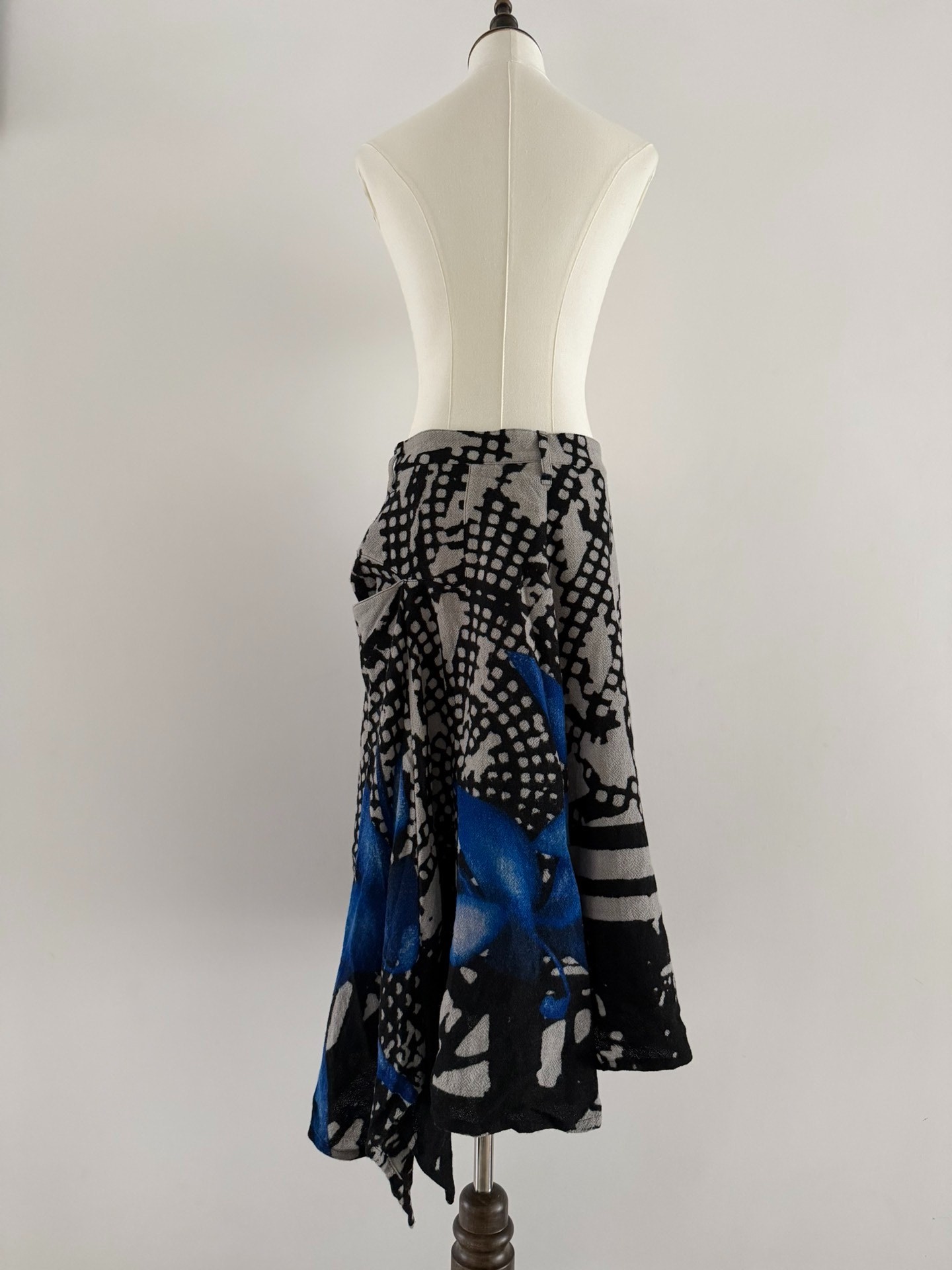 Yohji Yamamoto 1998AW Asymmetric Floral Skirt